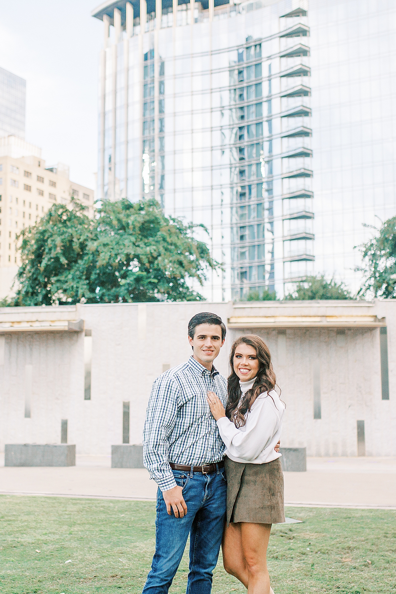 city engagement portraits with CLT wedding photographer Kevyn Dixon Photography
