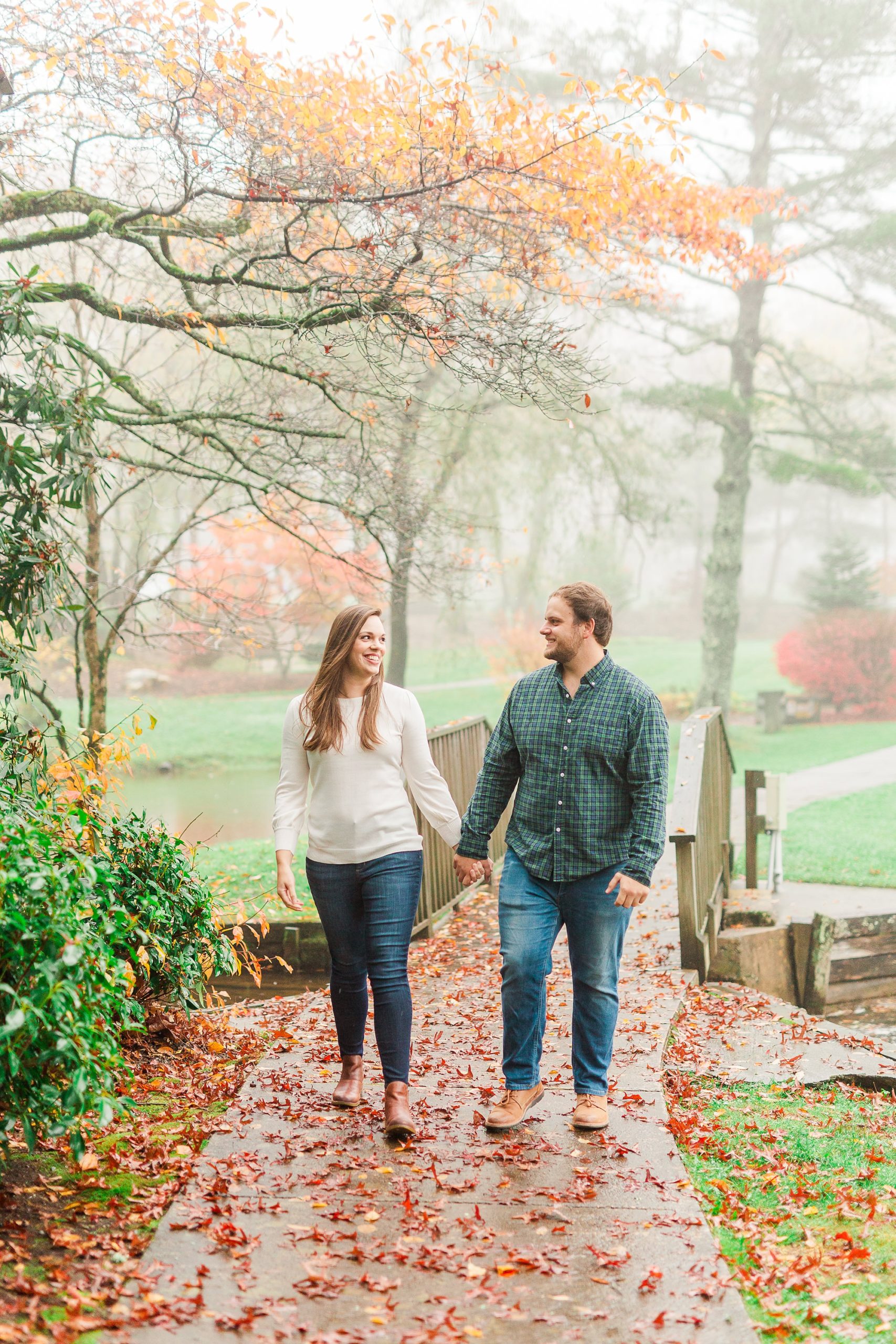 fall engagement session in Blowing Rock