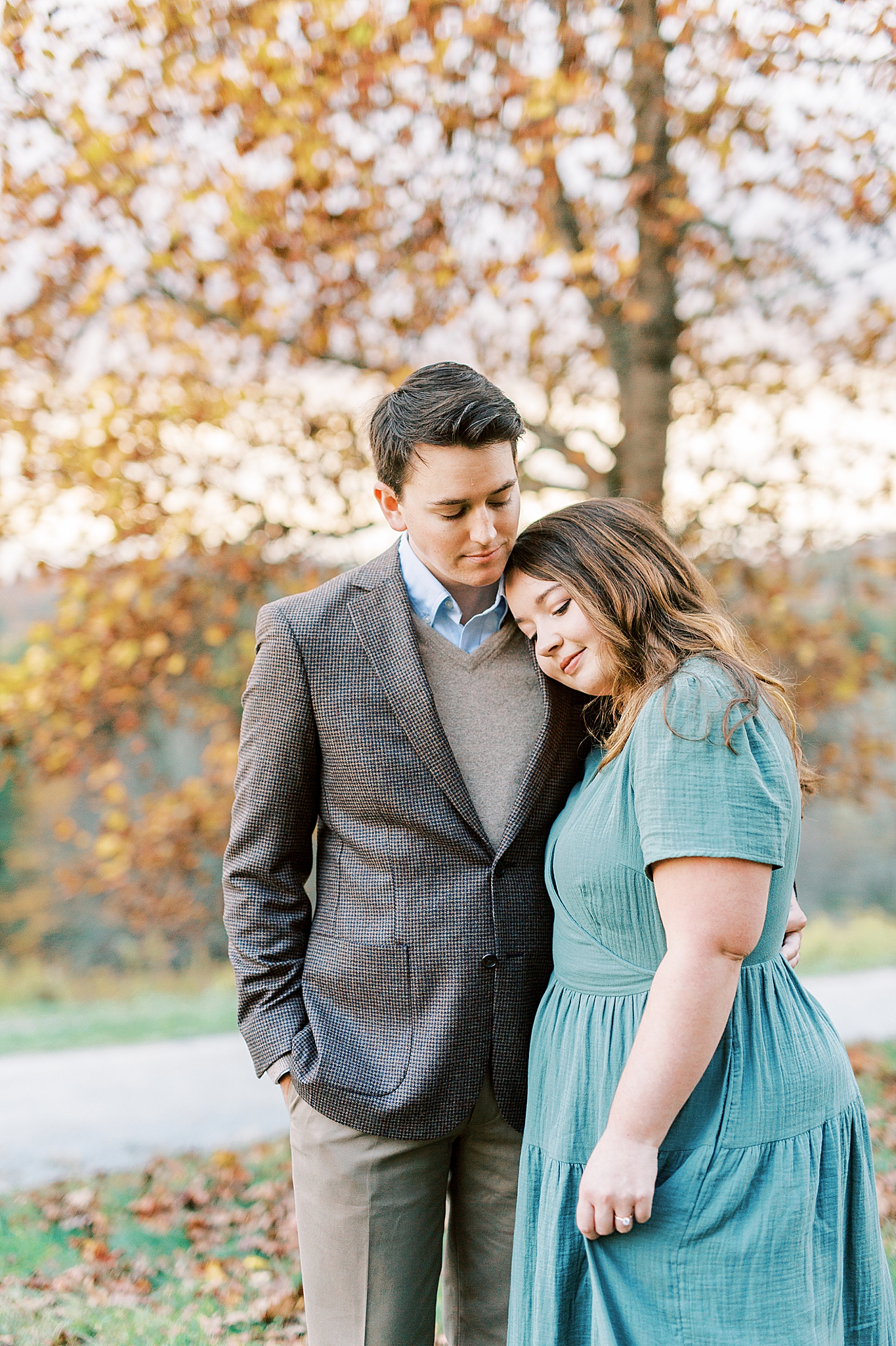 fall engagement session in North Carolina