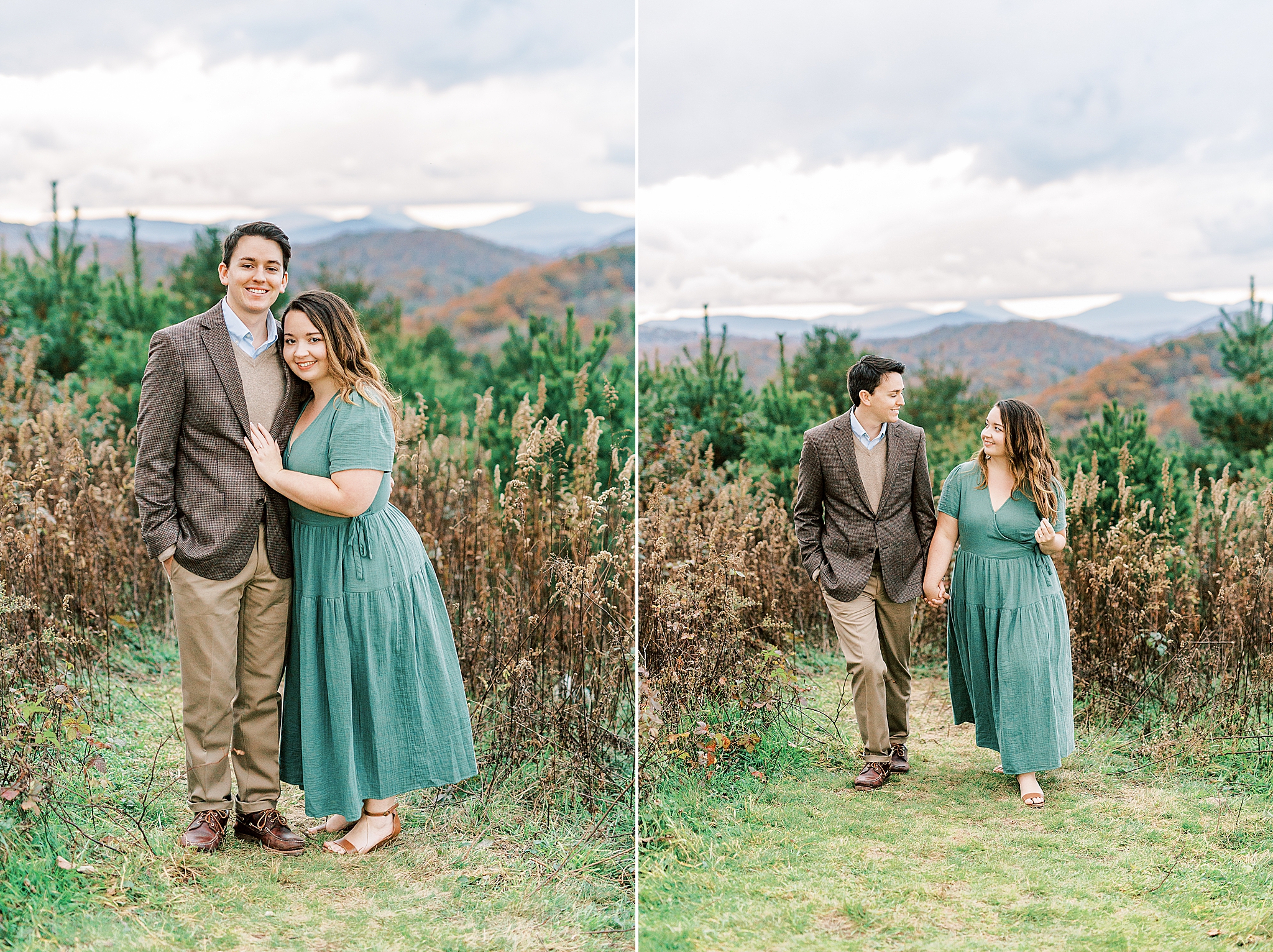 fall Blue Ridge Parkway engagement portraits with Kevyn Dixon Photography