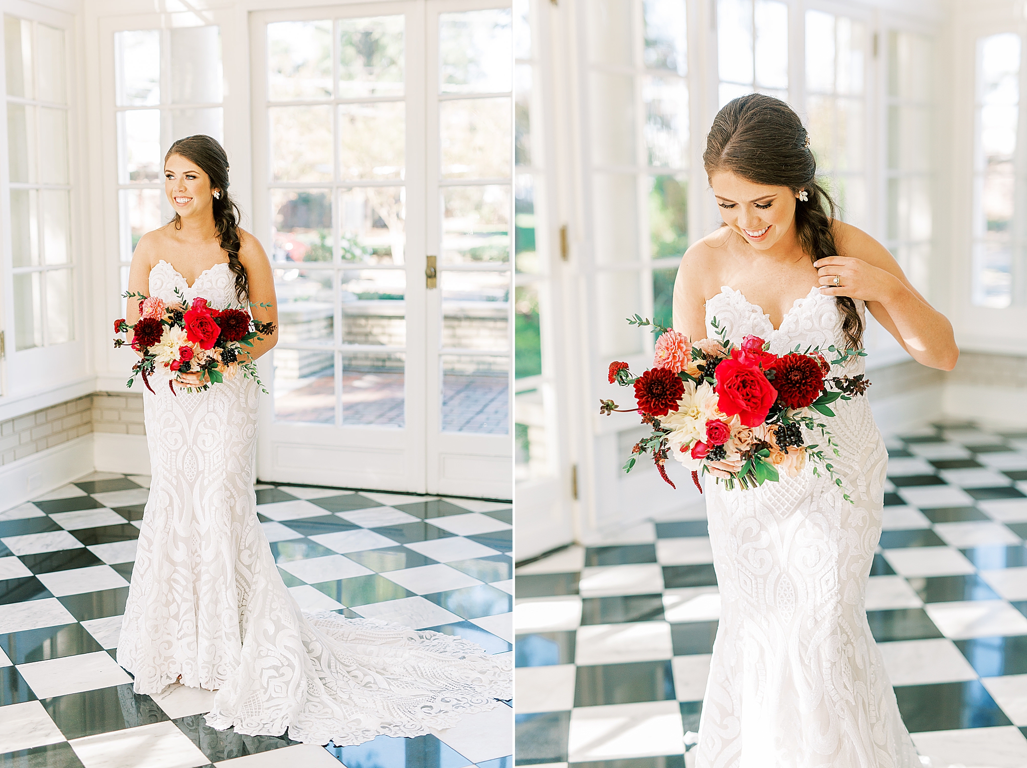 Separk Mansion bridal portraits for fall bride