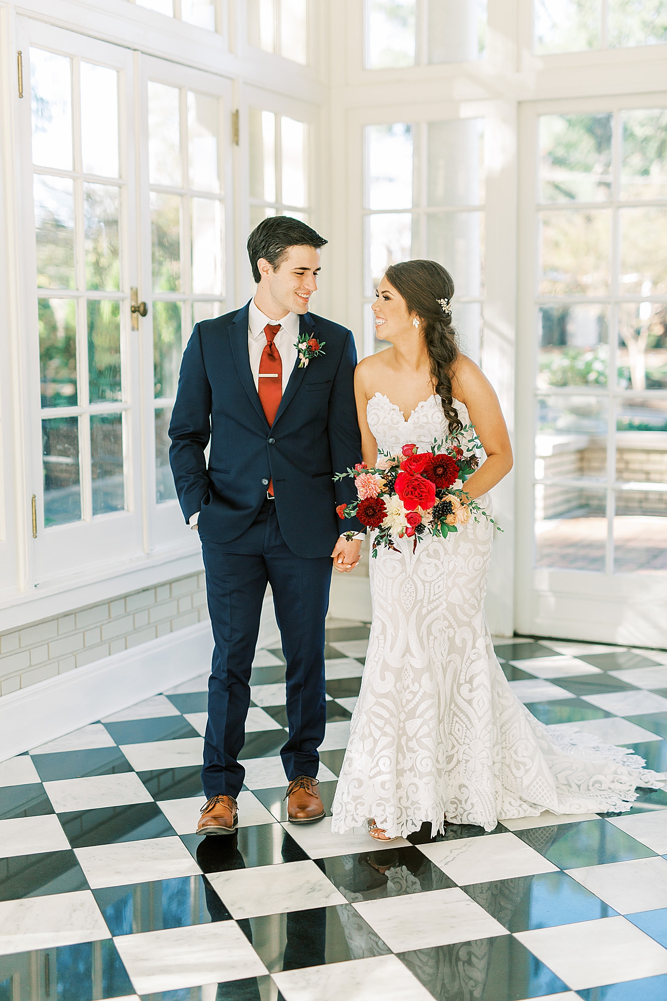 Charlotte NC wedding portraits at Separk Mansion