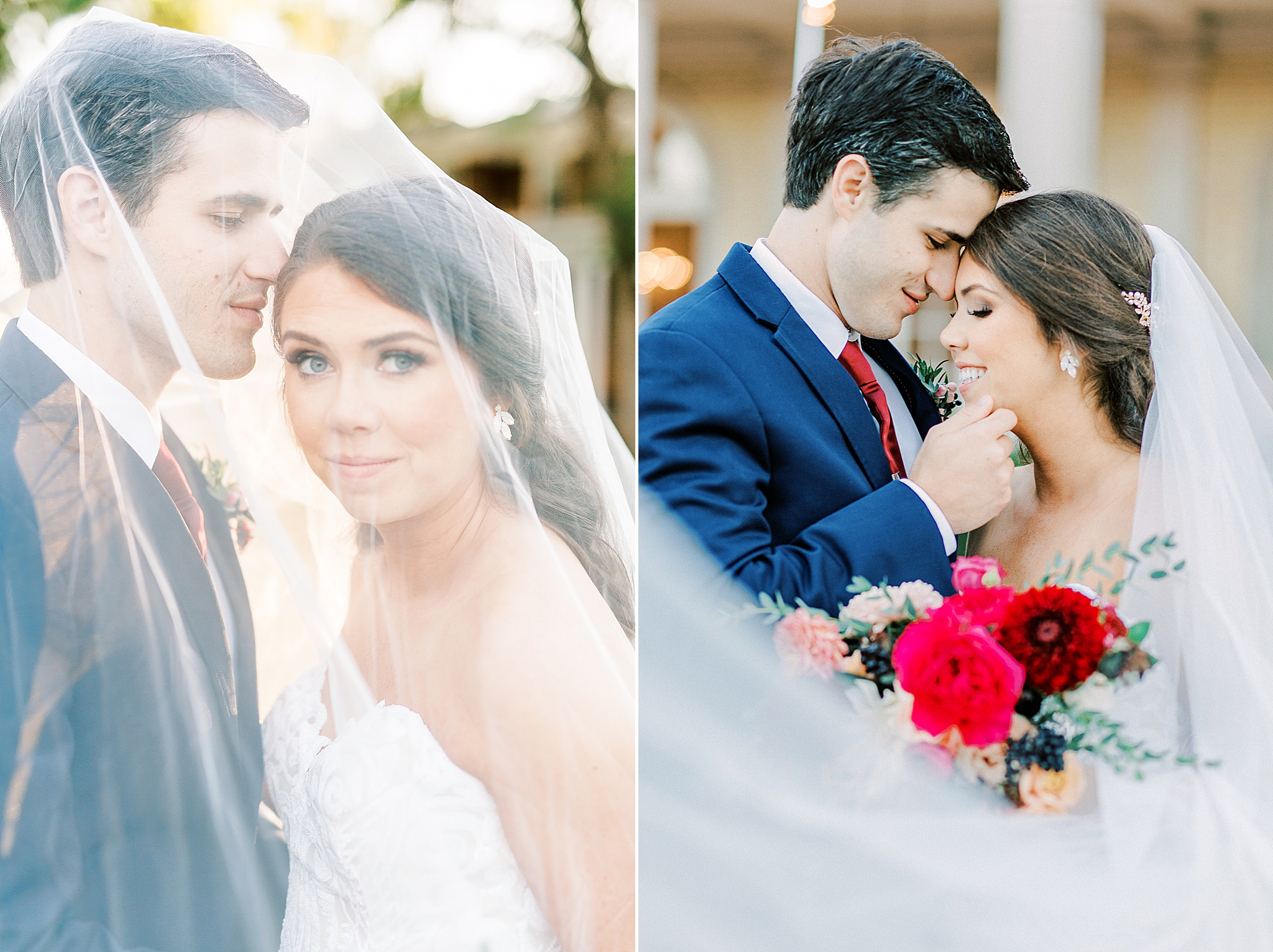 romantic wedding portraits in North Carolina
