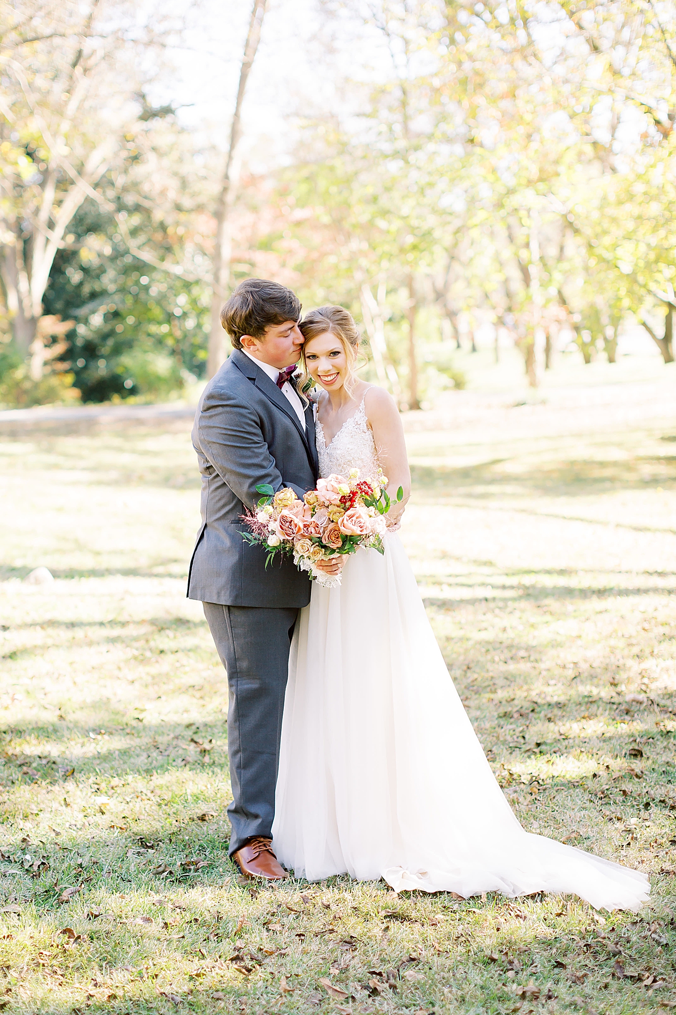 first look during Concord NC wedding day