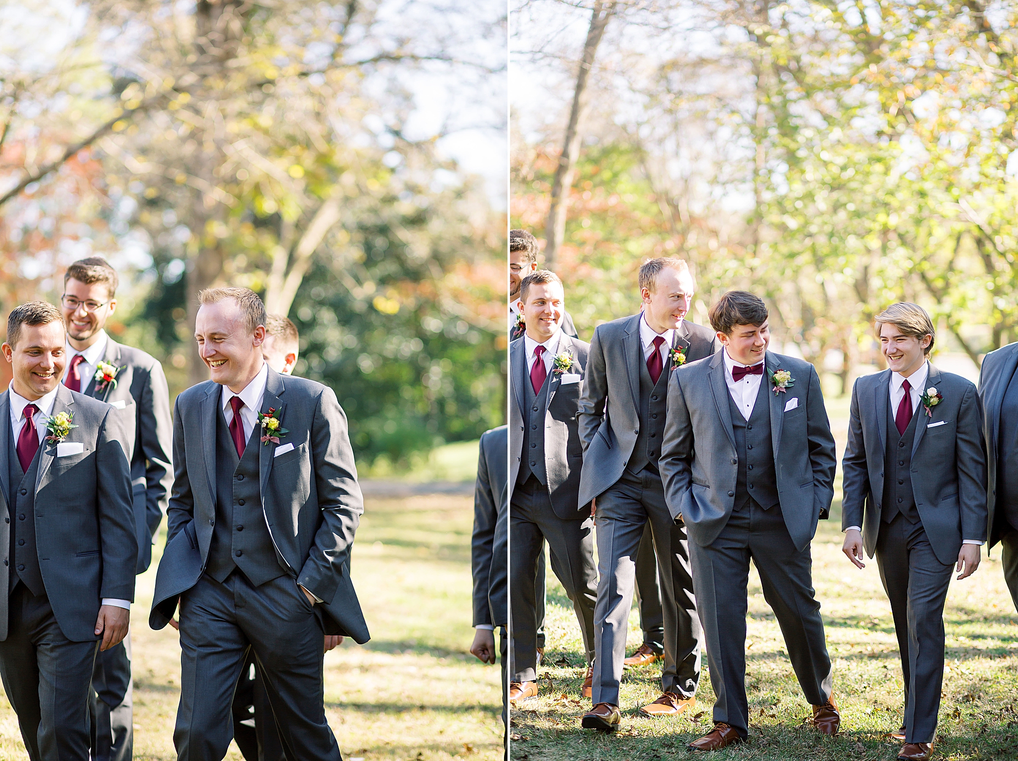 portraits of wedding party in Concord NC