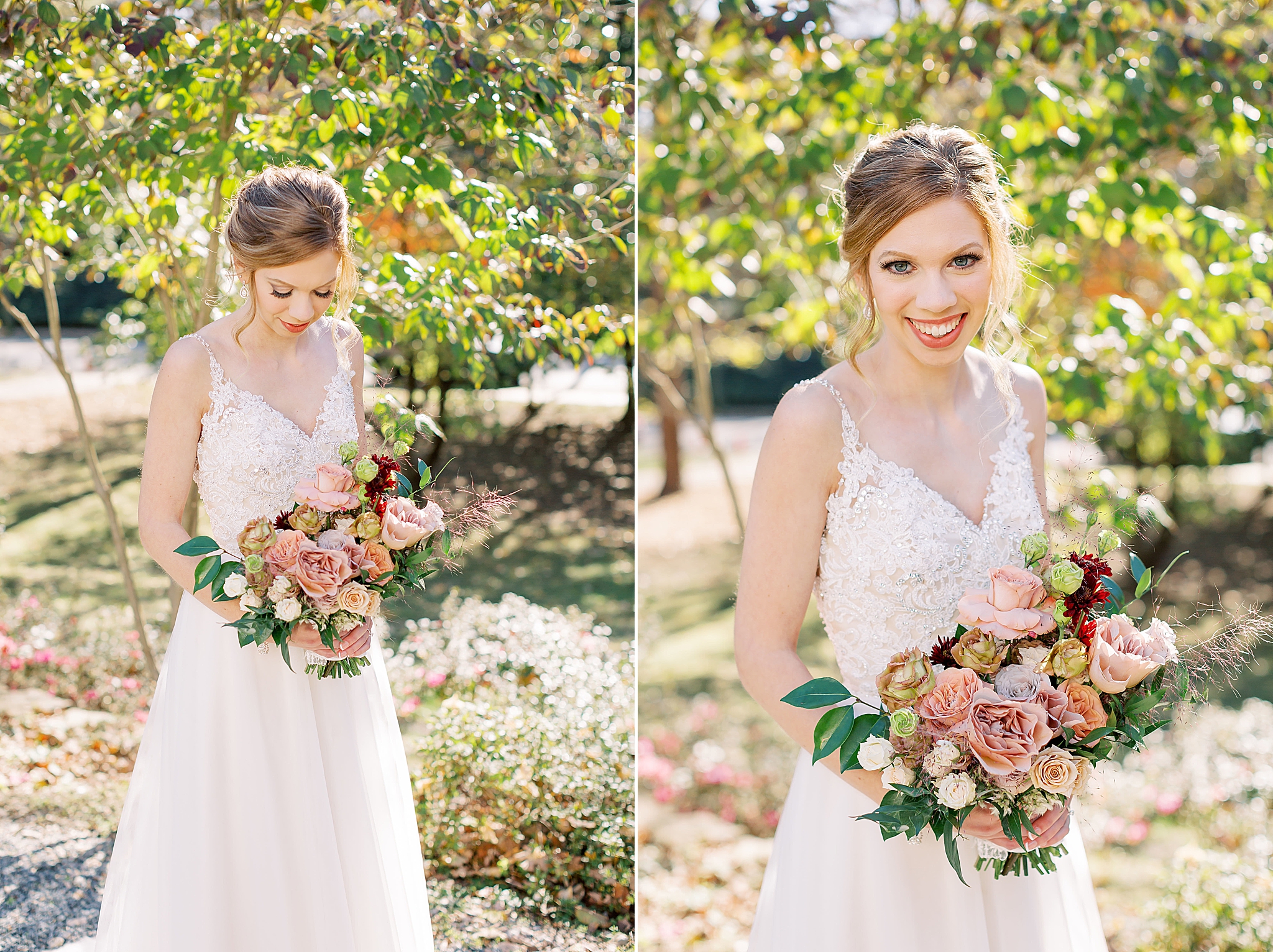 portraits of wedding party in Concord NC