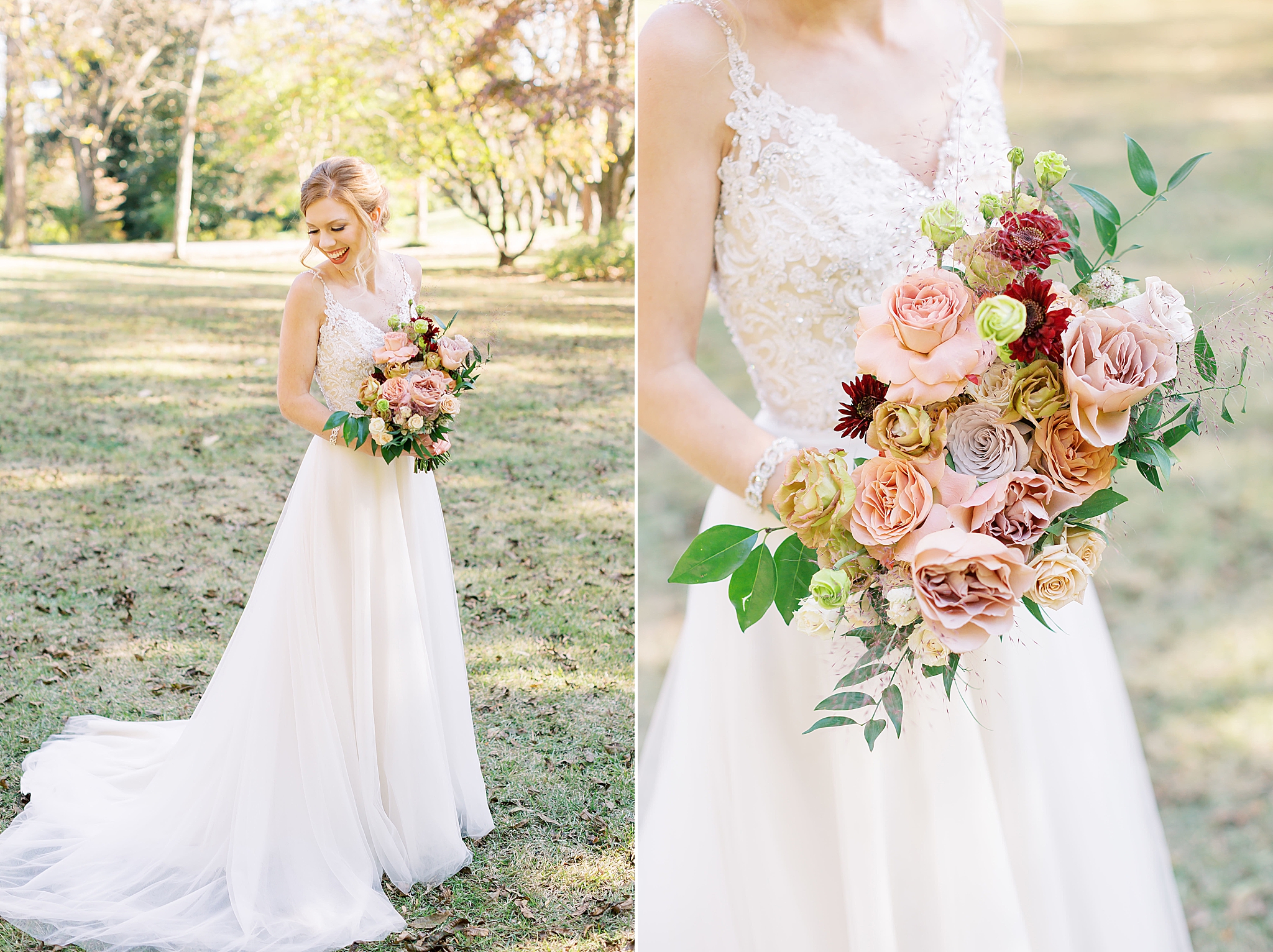 portraits of wedding party in Concord NC