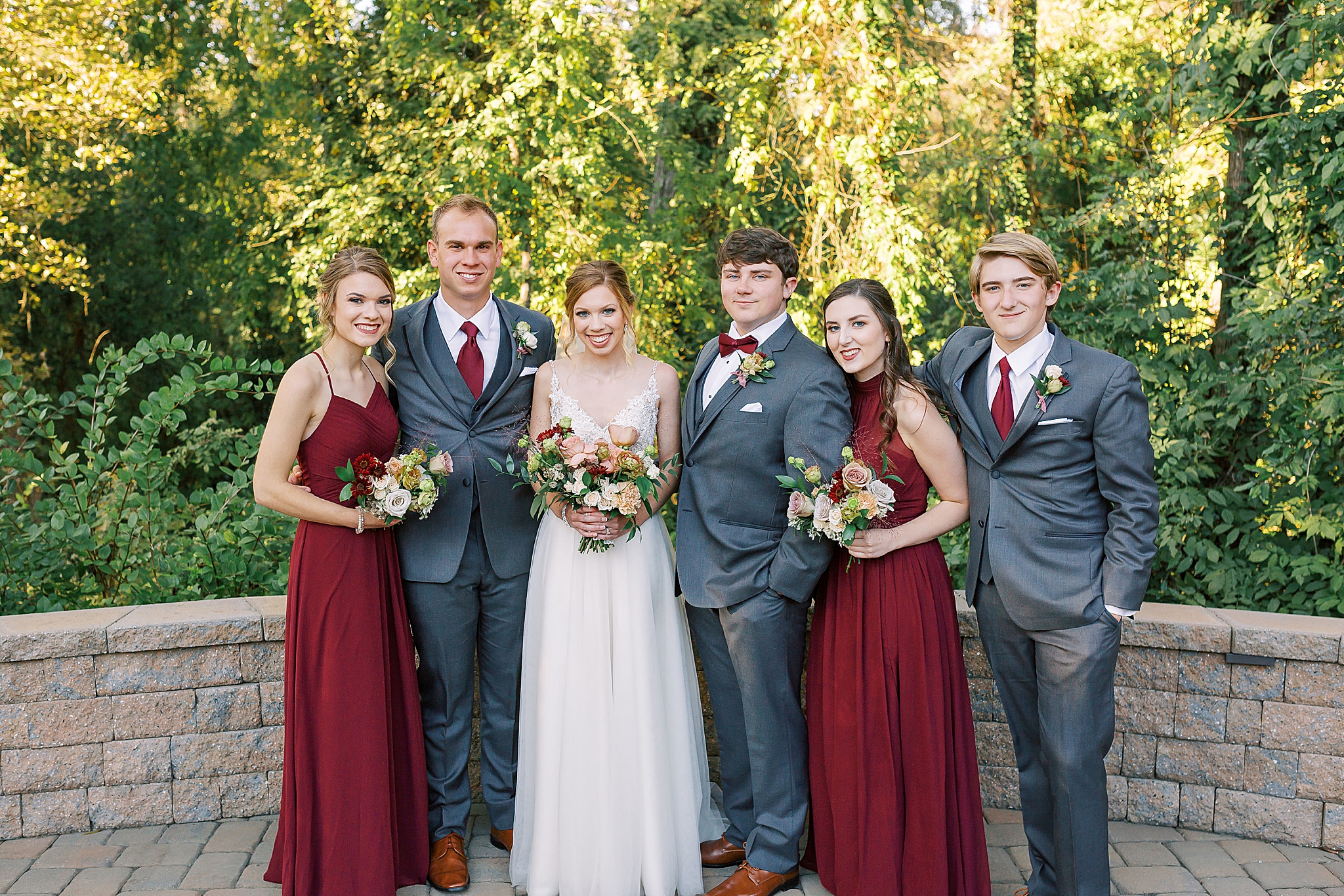 family portraits during NC wedding