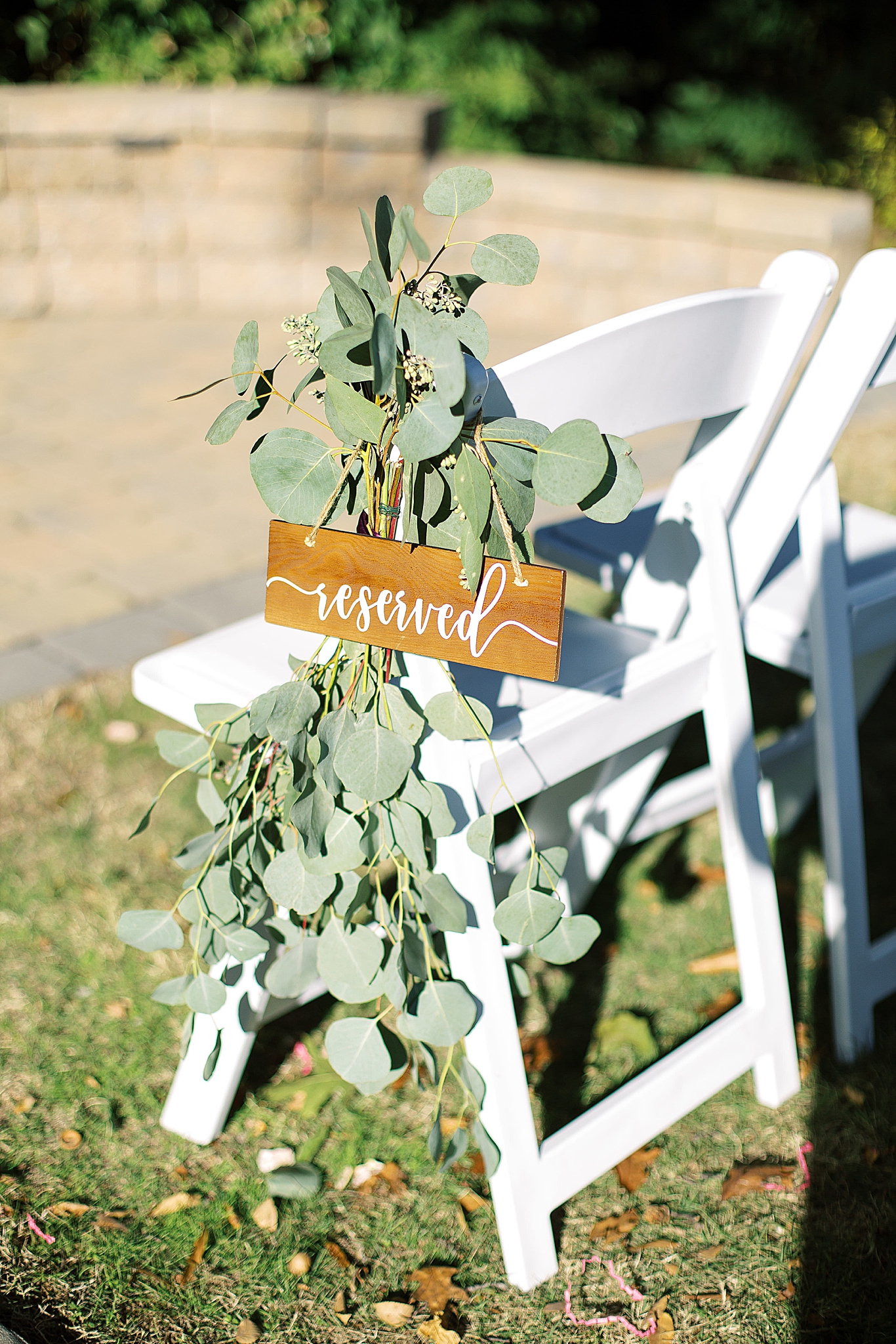 fall wedding reception at Ritchie Hill in Concord NC