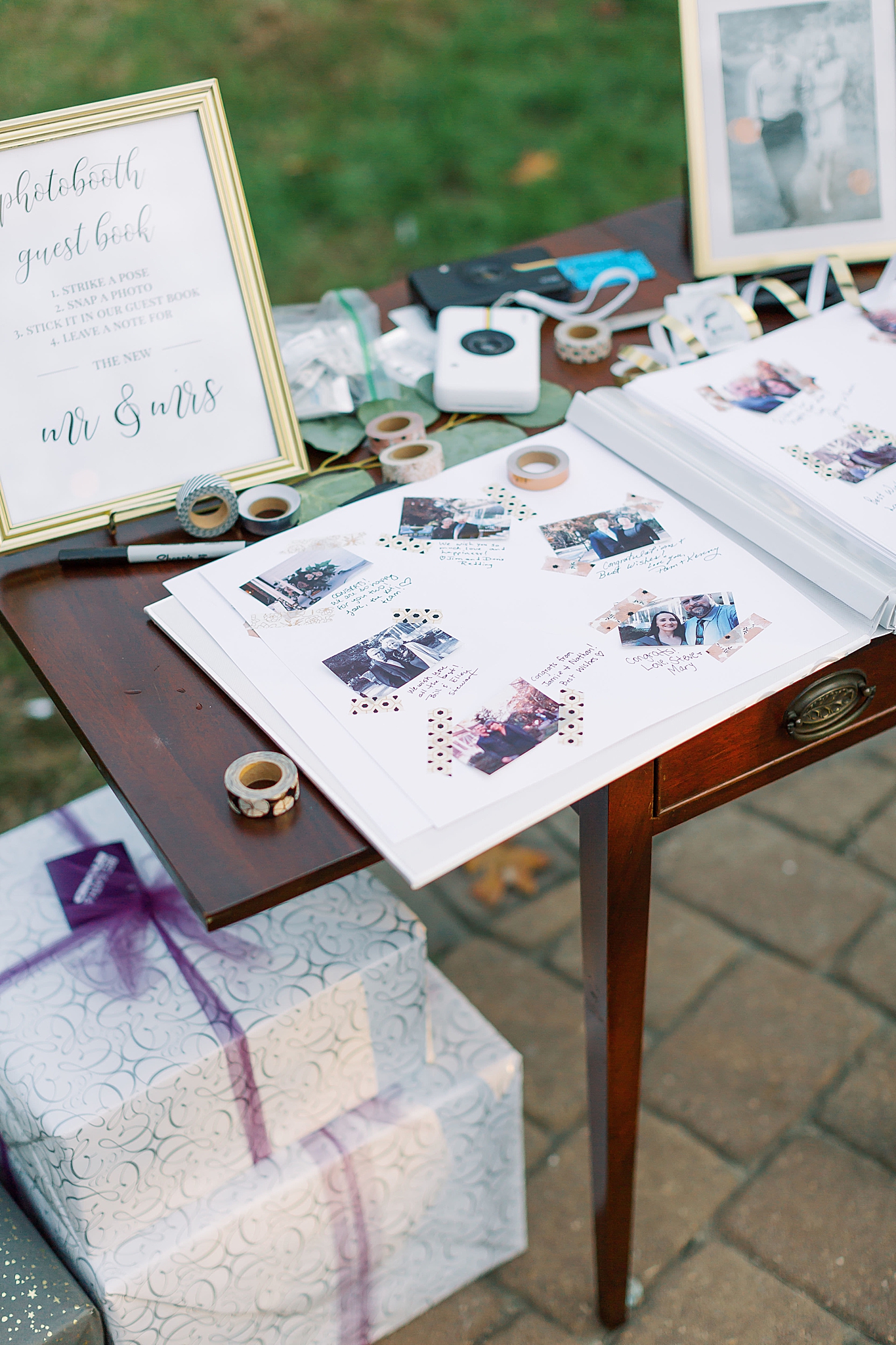 fall wedding reception at Ritchie Hill in Concord NC