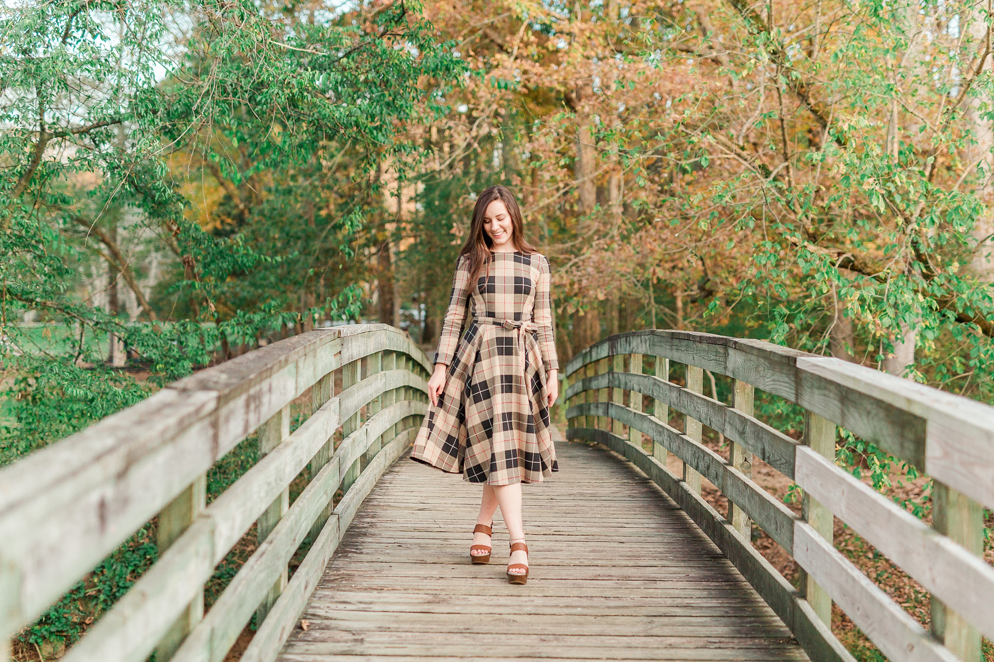 fall senior portraits at Sloan Park