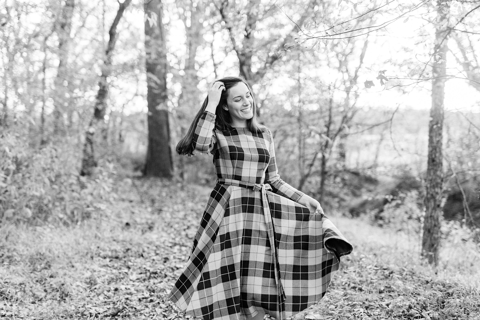 Charlotte NC senior portraits in the fall