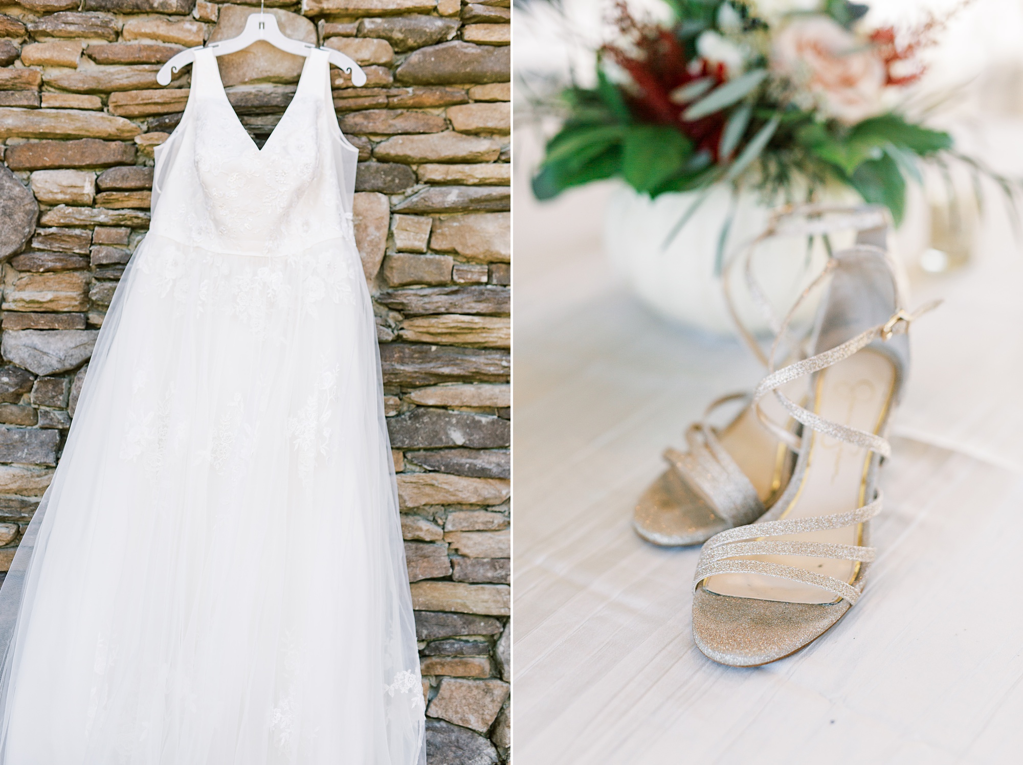 bride's details for Cleveland NC wedding
