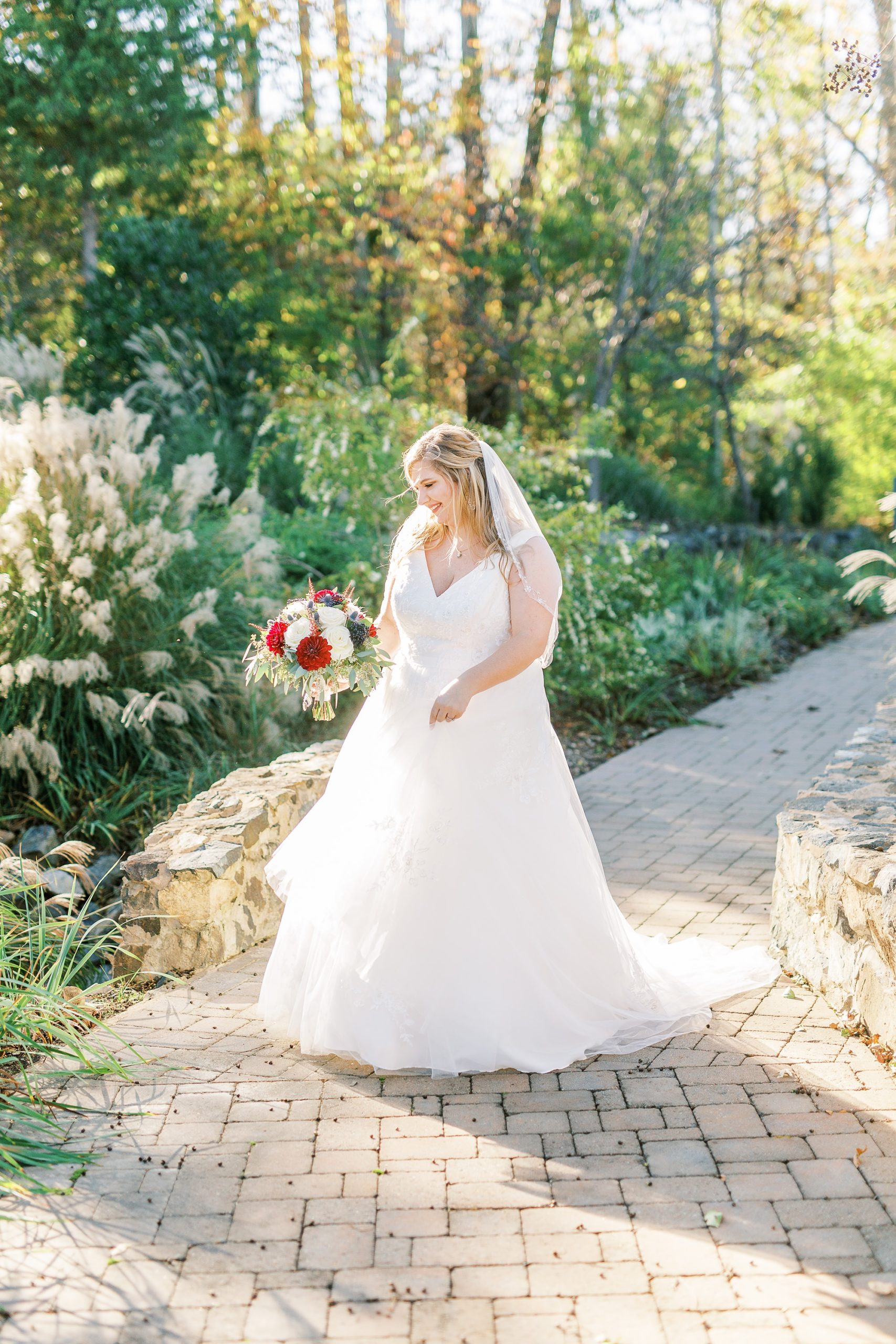 fall bridal portraits at the Arbors Events