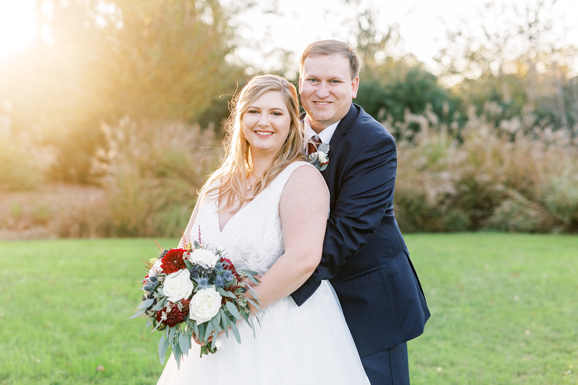 wedding portraits in Cleveland NC of bride and groom