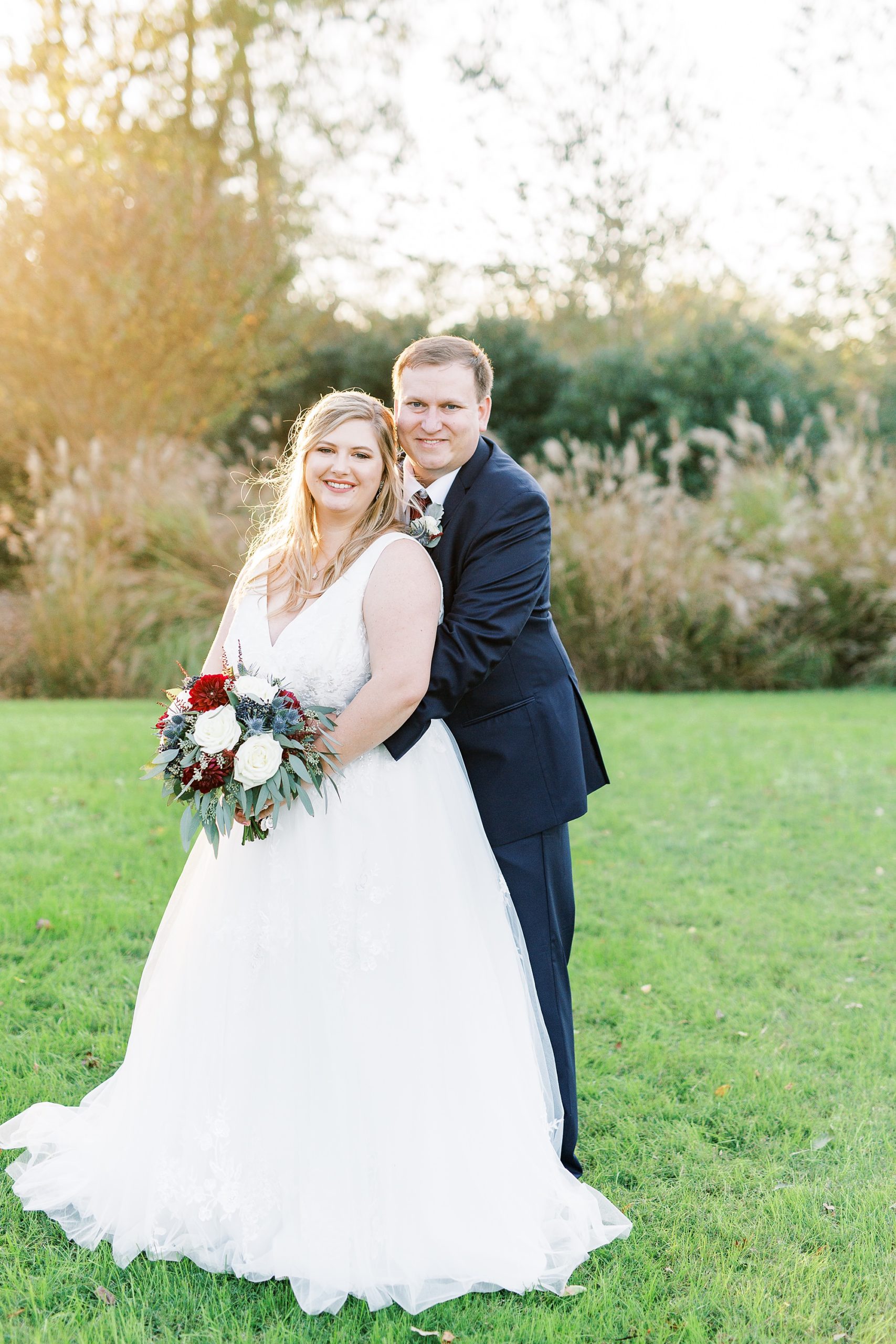 romantic wedding portraits at the Arbors Events