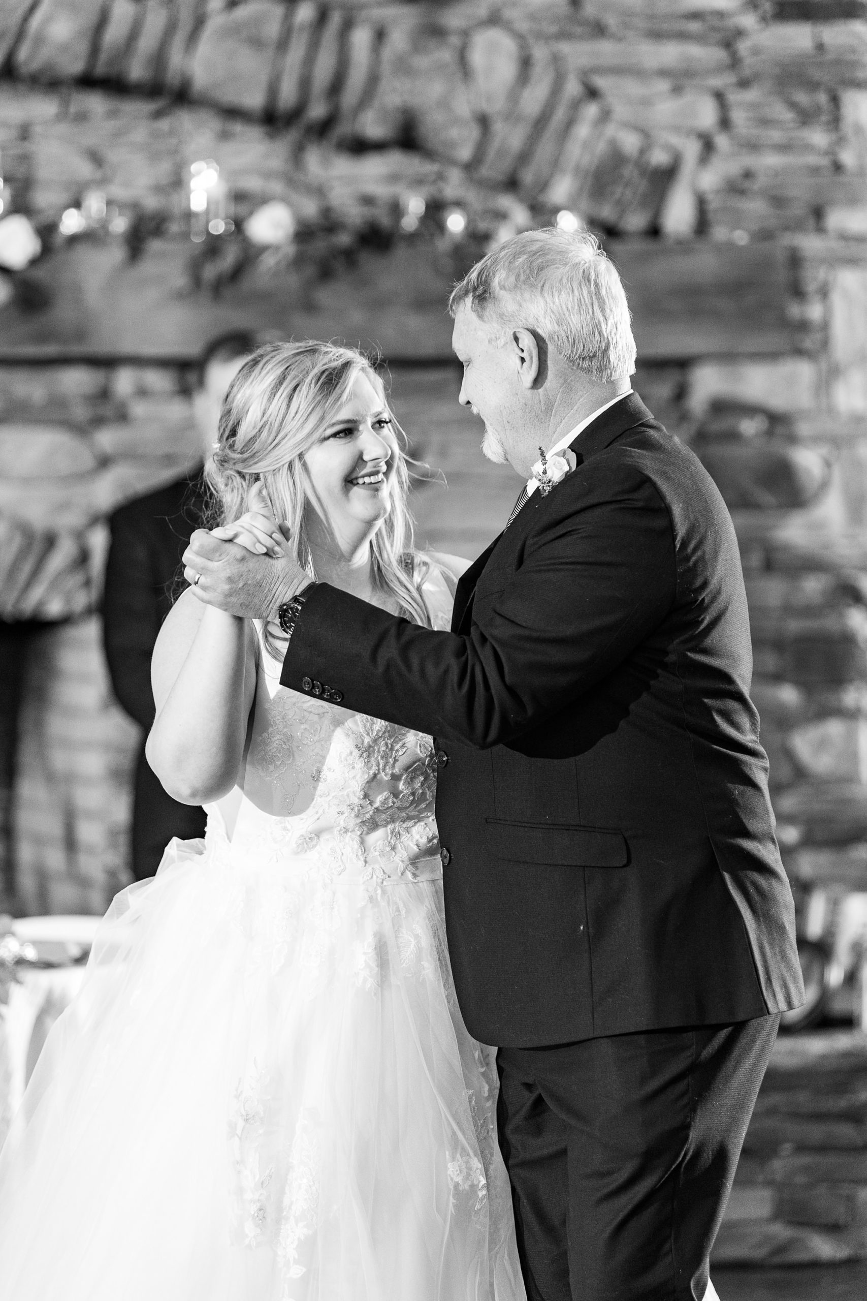 bride and father dance at the Arbors Events