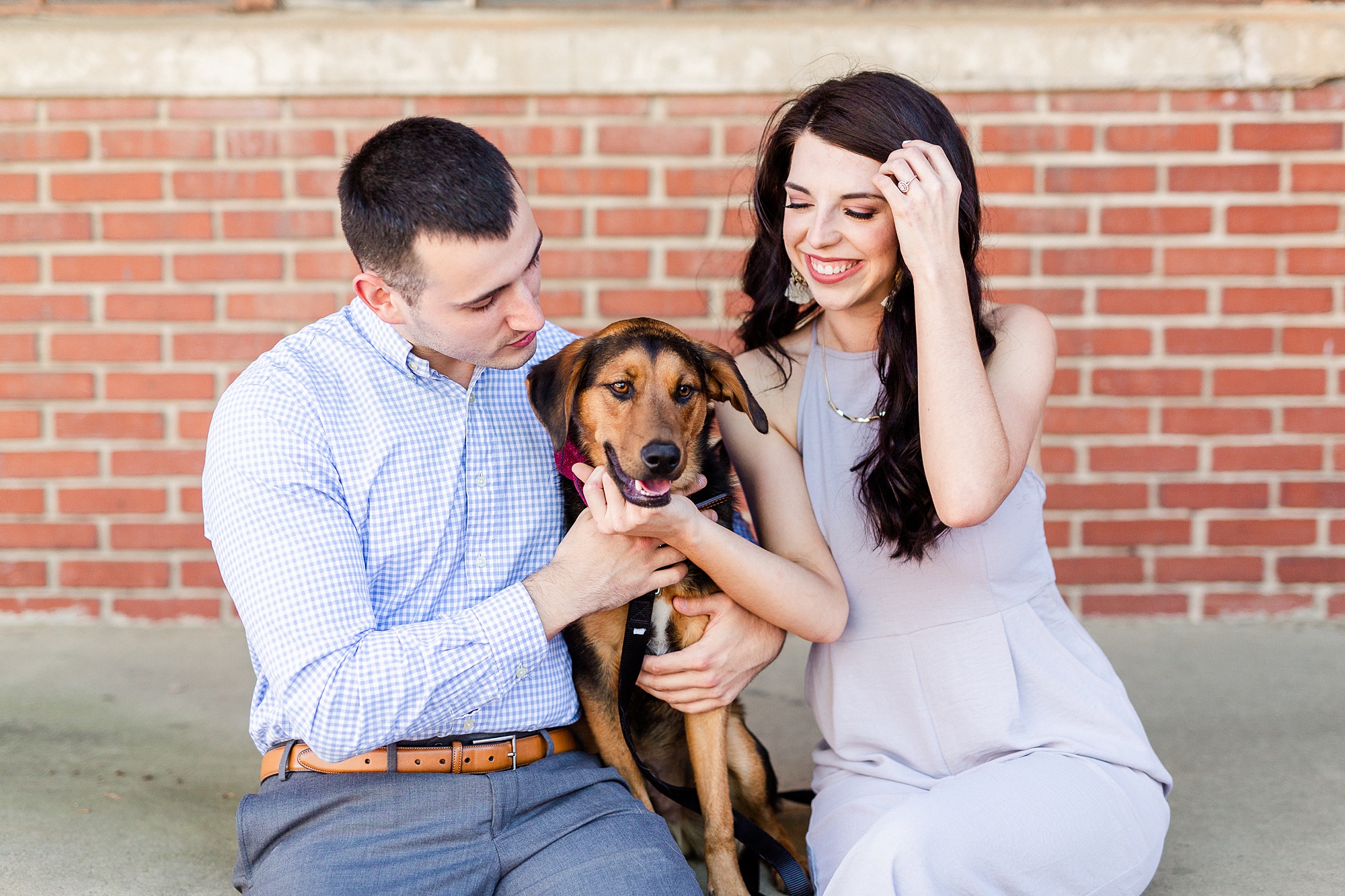 industrial inspired engagement portraits in Charlotte NC