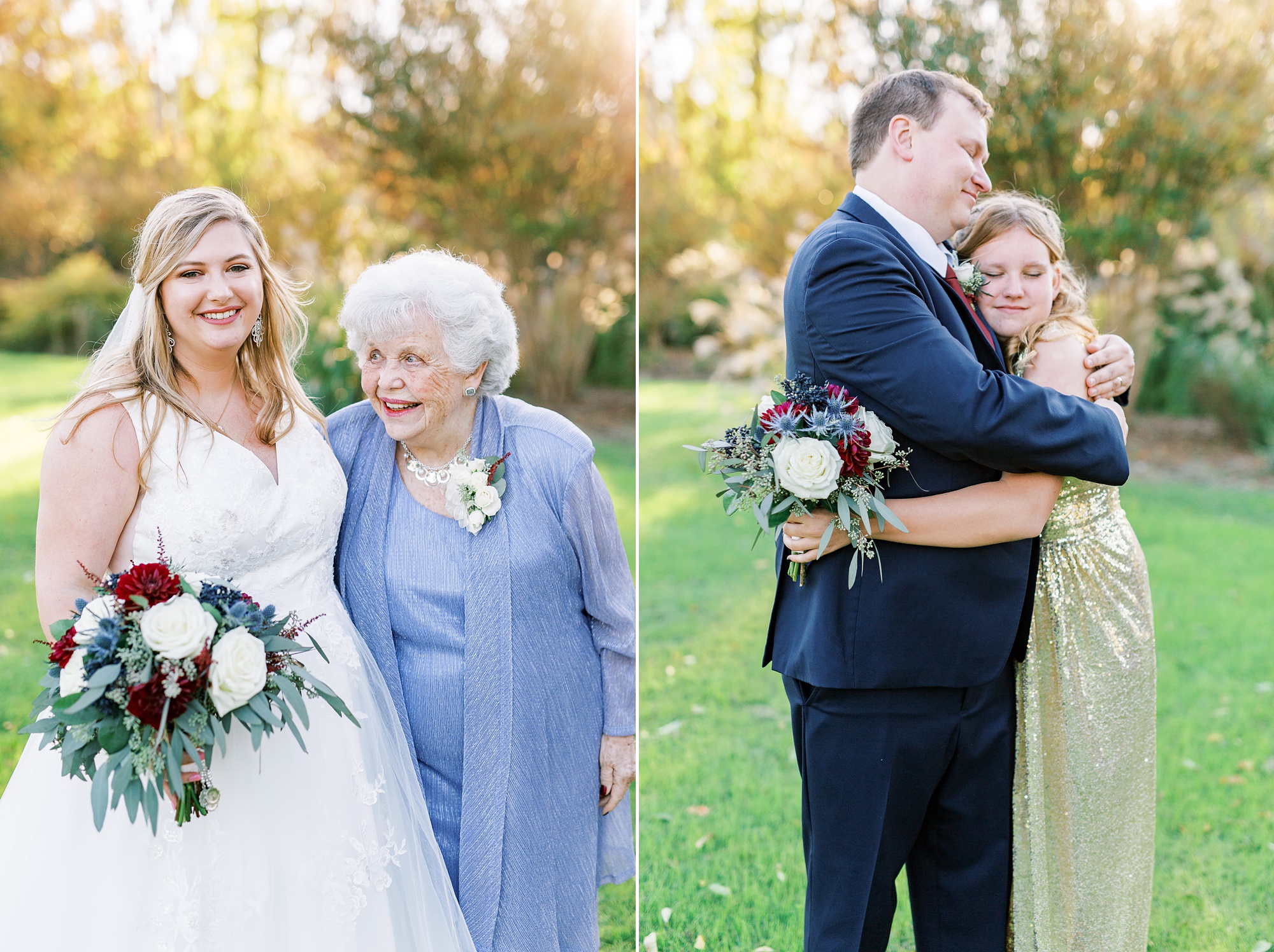 Romantic fall wedding at The Arbors in 2020