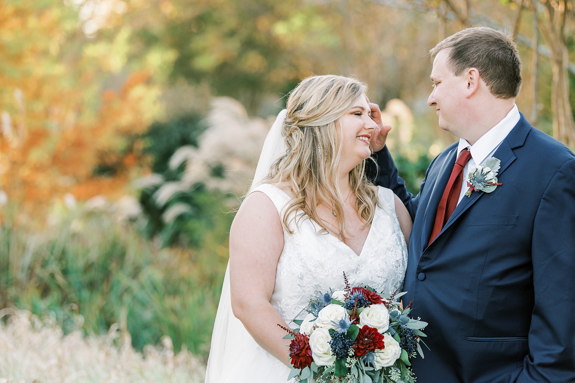 Romantic fall wedding at The Arbors in 2020