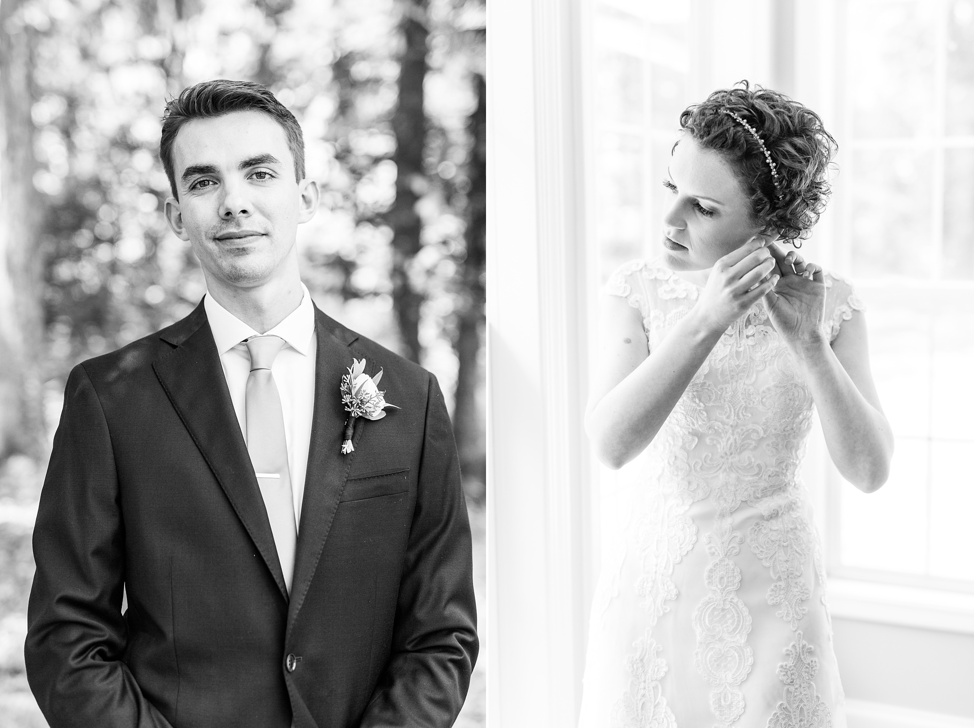 Elegant wedding in Charlotte NC photographed by Kevyn Dixon Photography with light blue and navy details