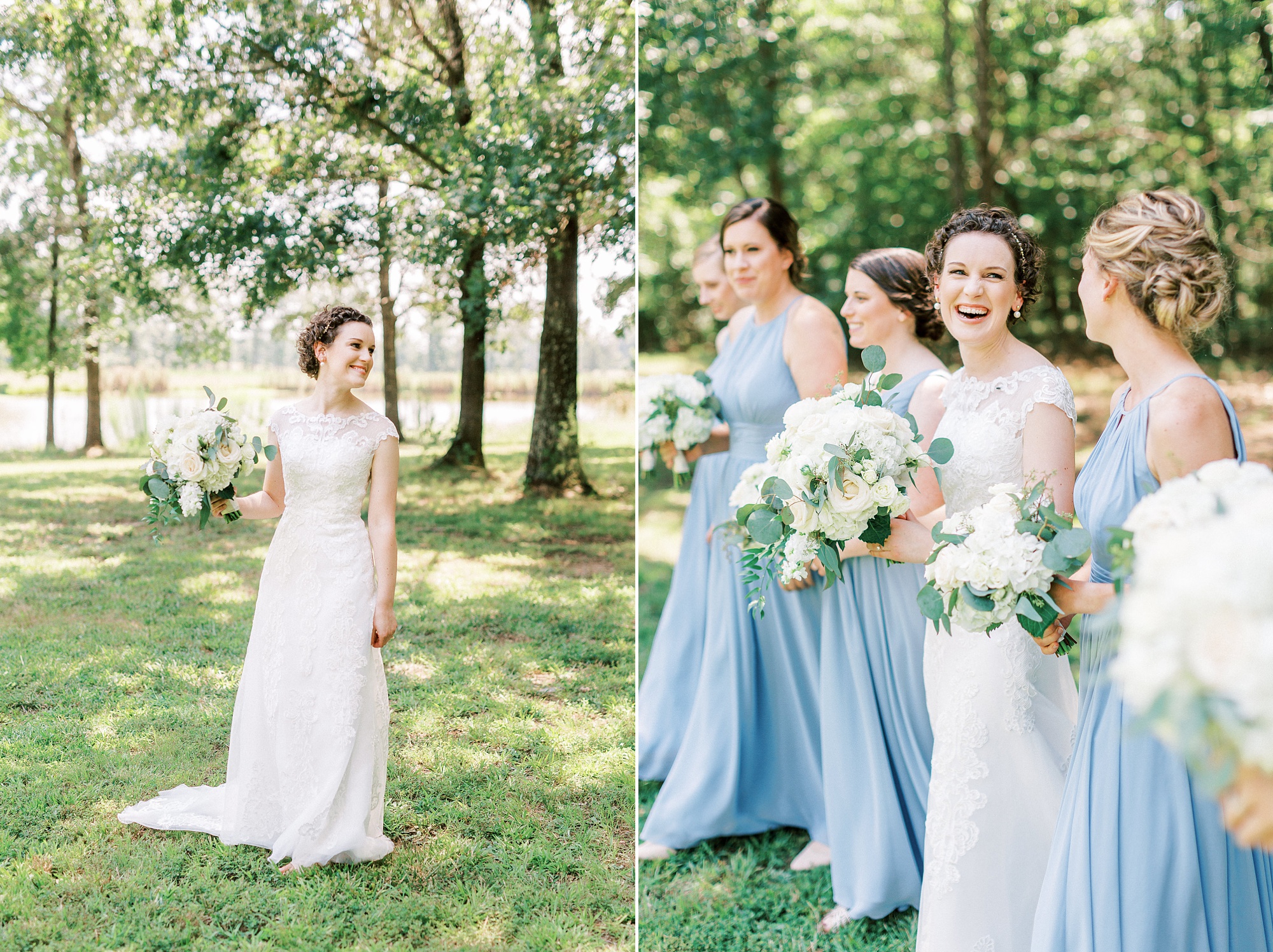 Elegant wedding in Charlotte NC photographed by Kevyn Dixon Photography with light blue and navy details