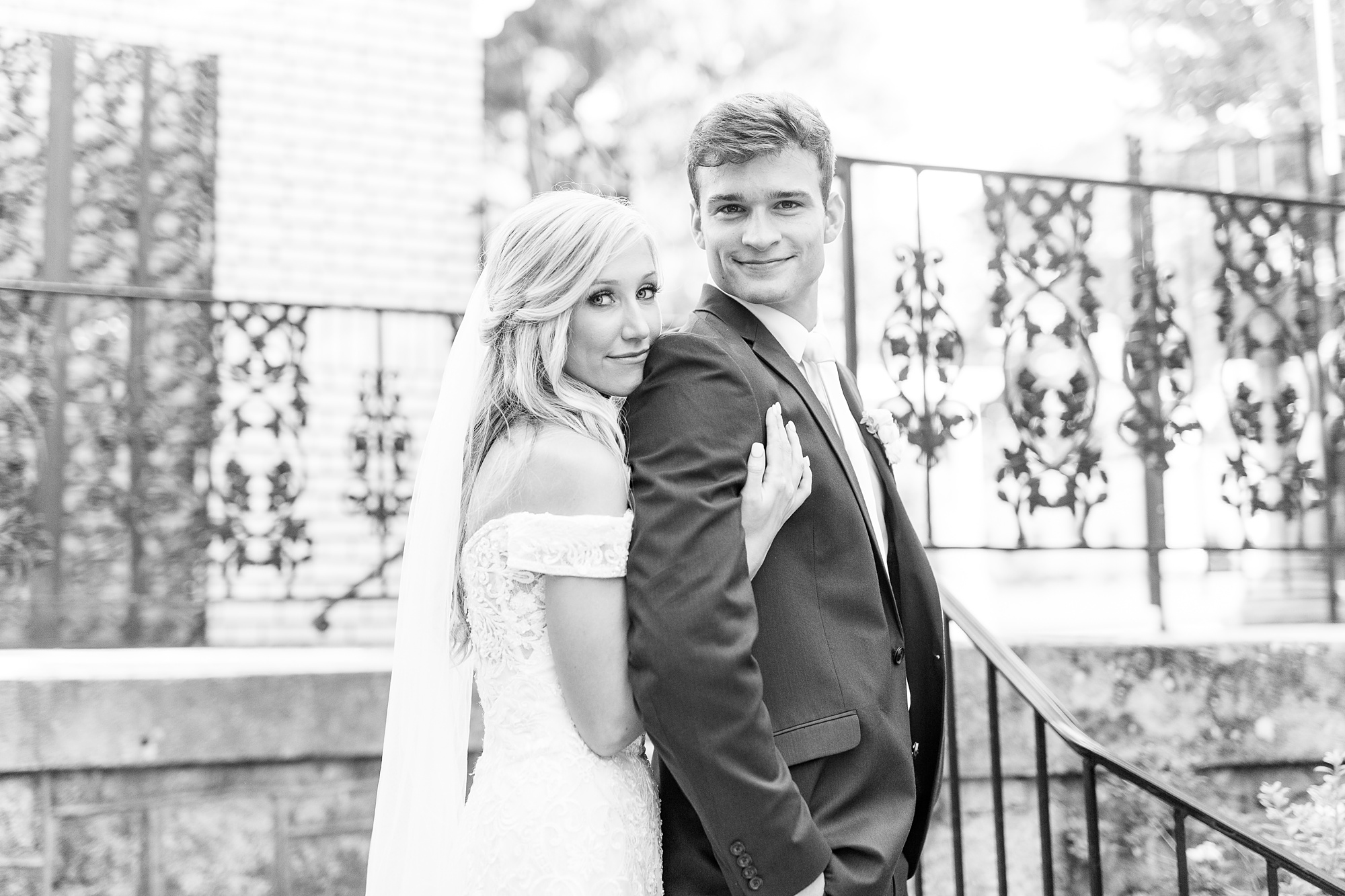 Classic wedding day with pink and navy details at Separk Mansion and downtown Charlotte