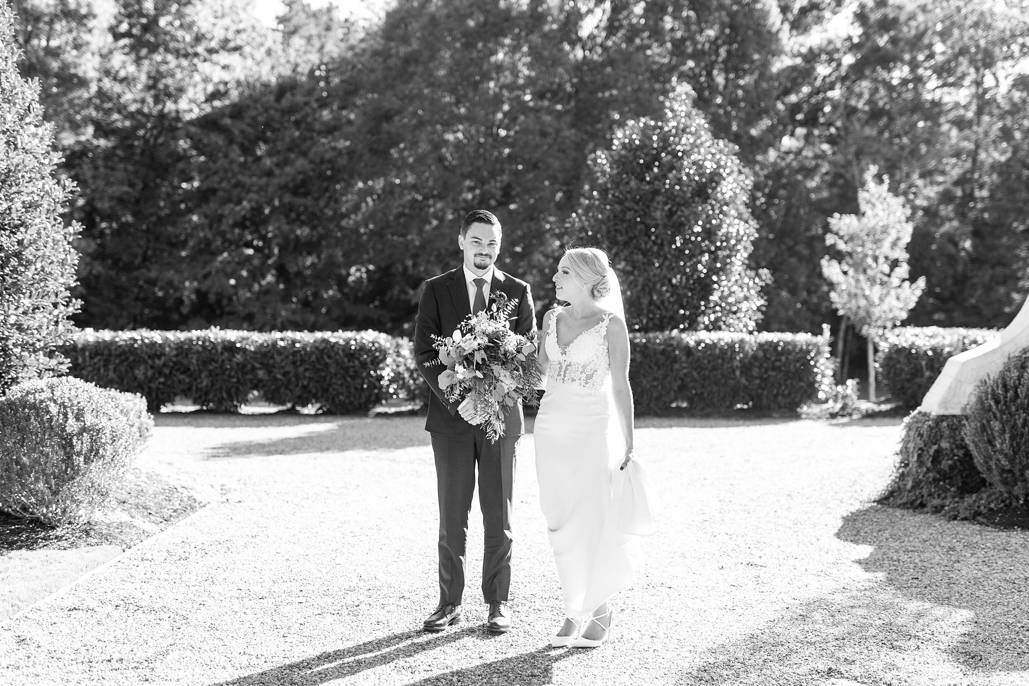 Intimate Andrews Farm elopement for couple with classic details in 2020