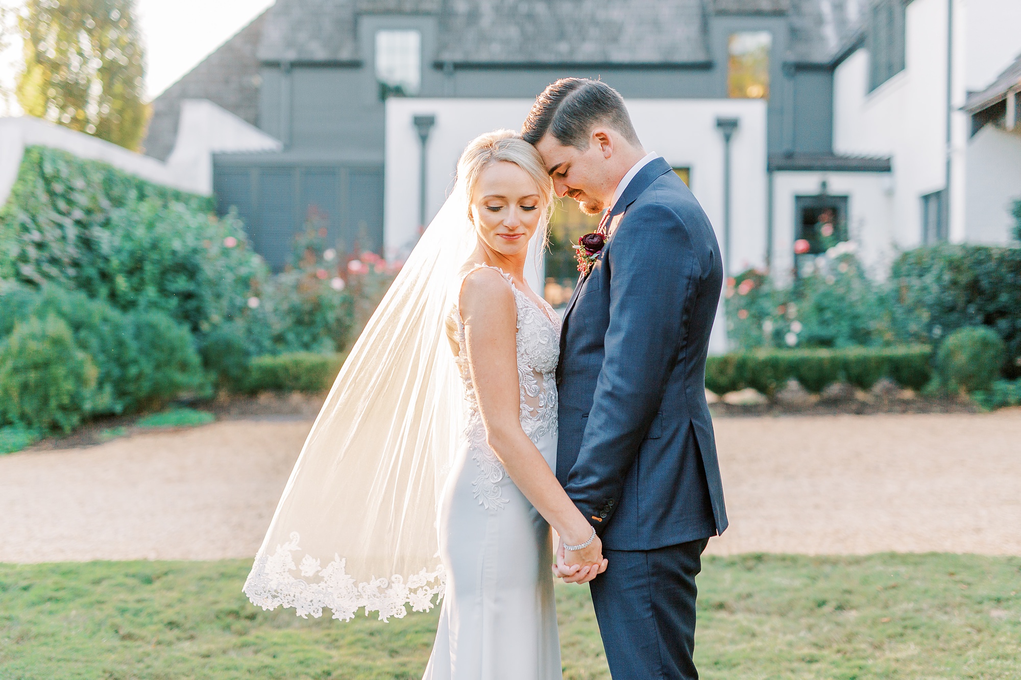 Intimate Andrews Farm elopement for couple with classic details in 2020