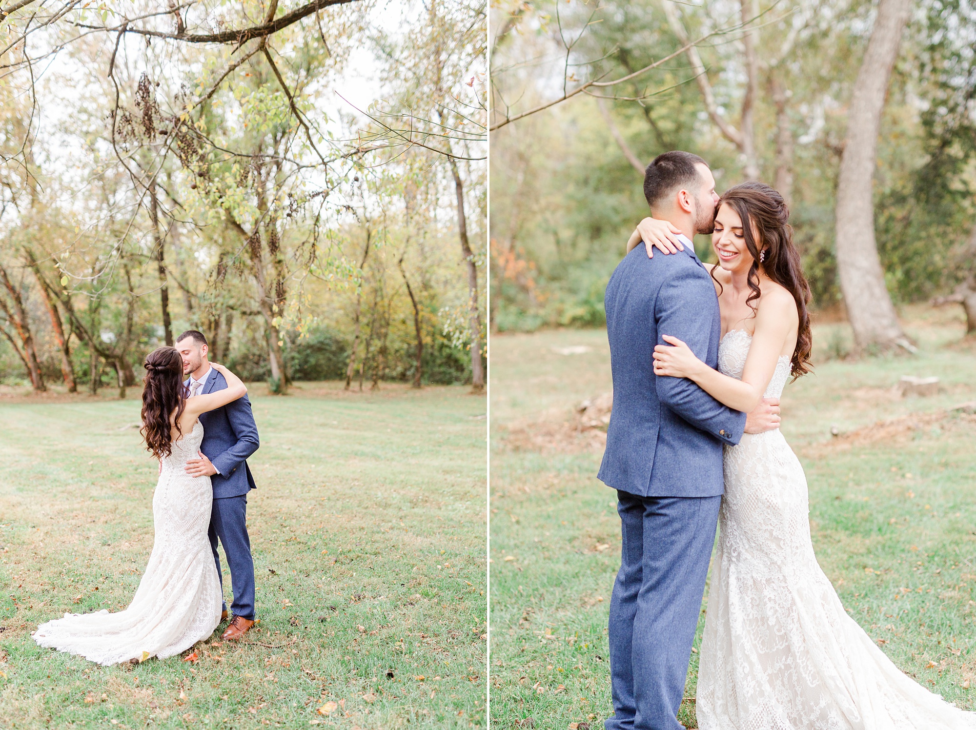 first look for bride and groom at Providence Cotton Mill