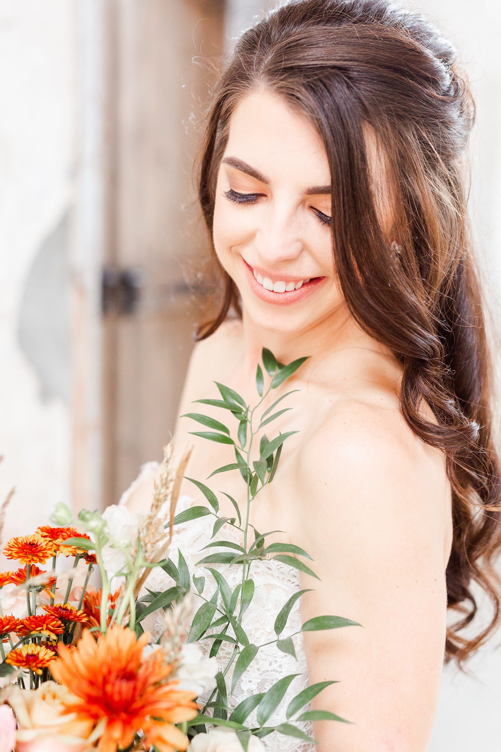 boho bridal inspiration for fall wedding day