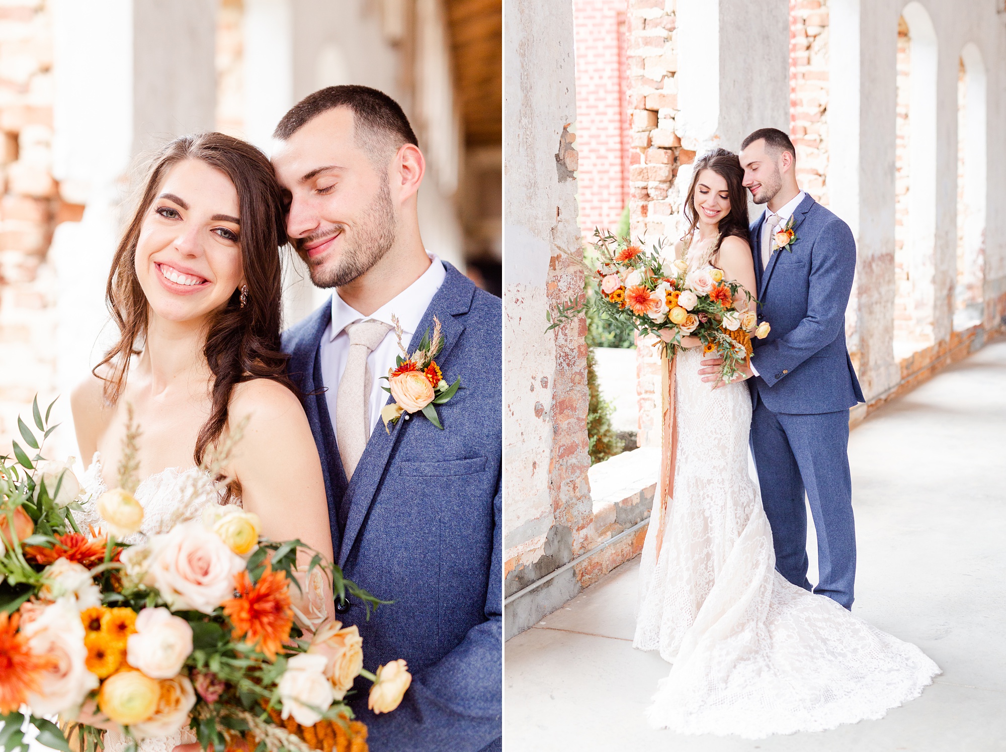 boho wedding day at Providence Cotton Mill