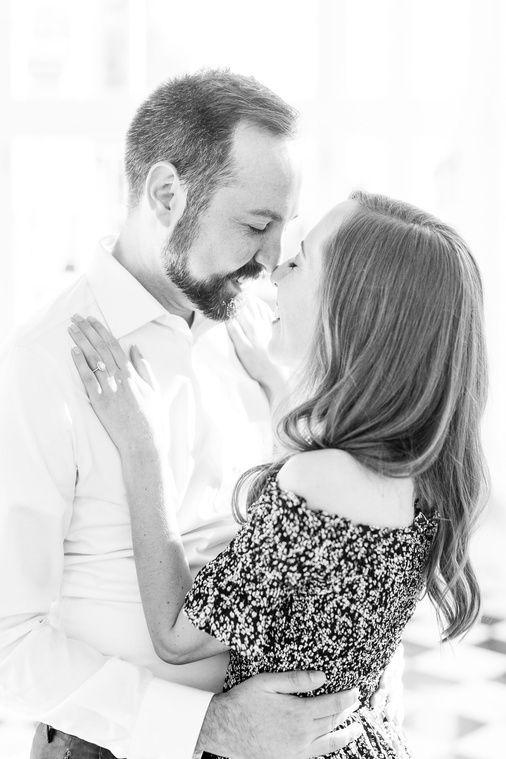 romantic engagement portraits at Separk Mansion