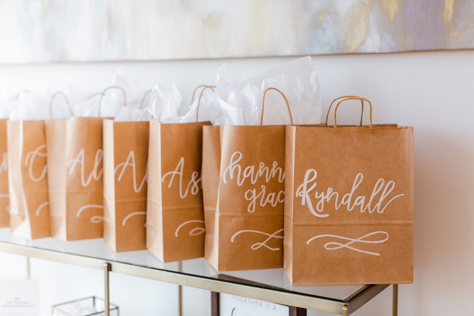 bridesmaid gifts for Stockroom at 230 wedding