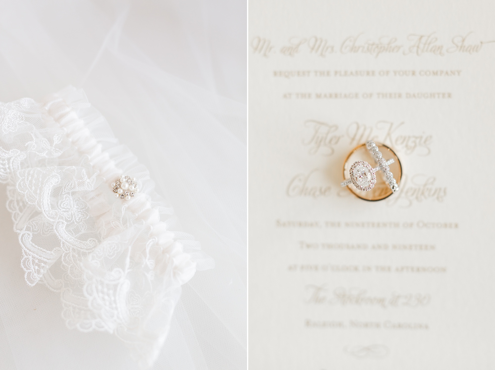 wedding details for North Carolina wedding
