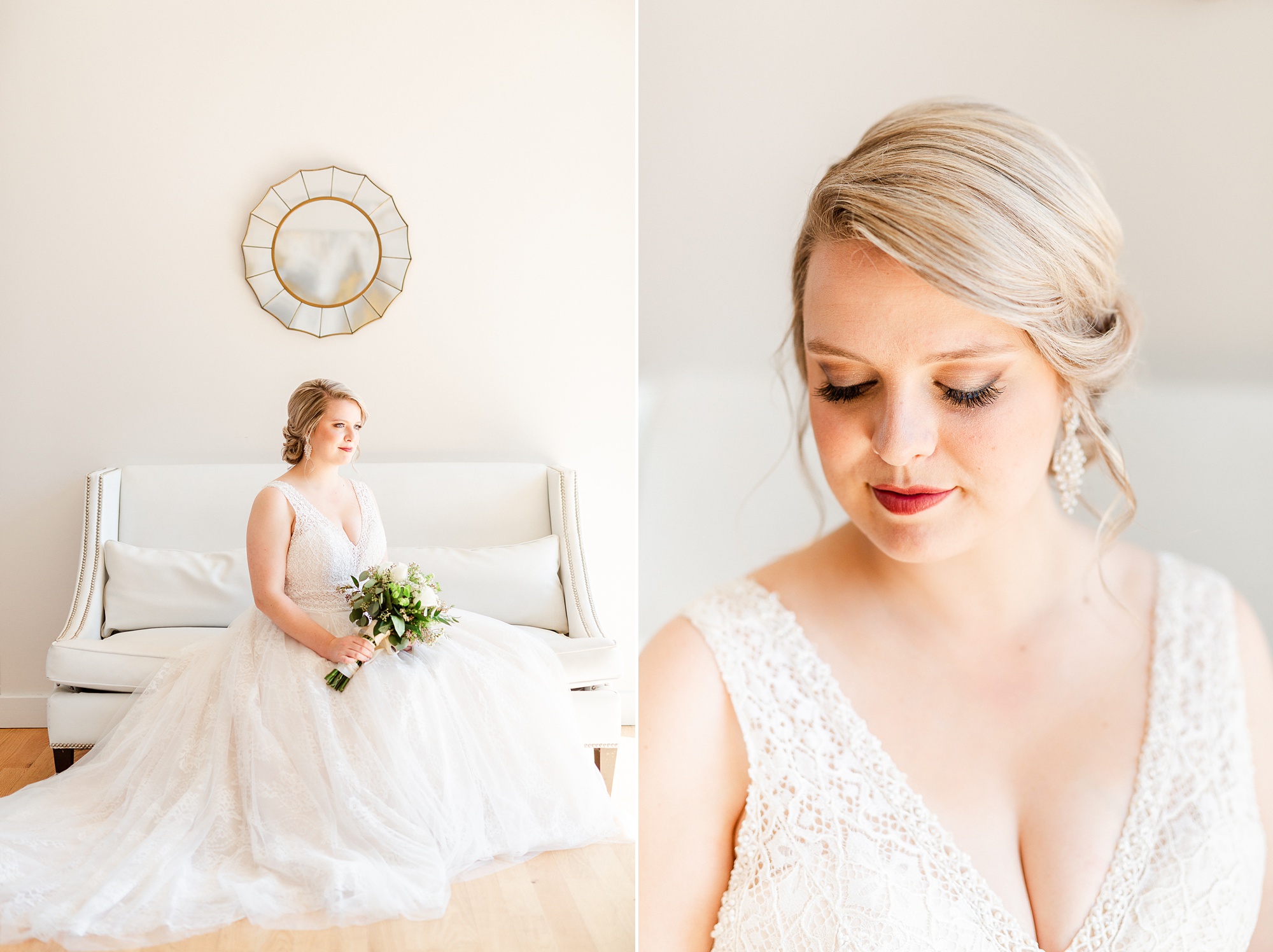 Raleigh NC bridal portraits at the Glass Box