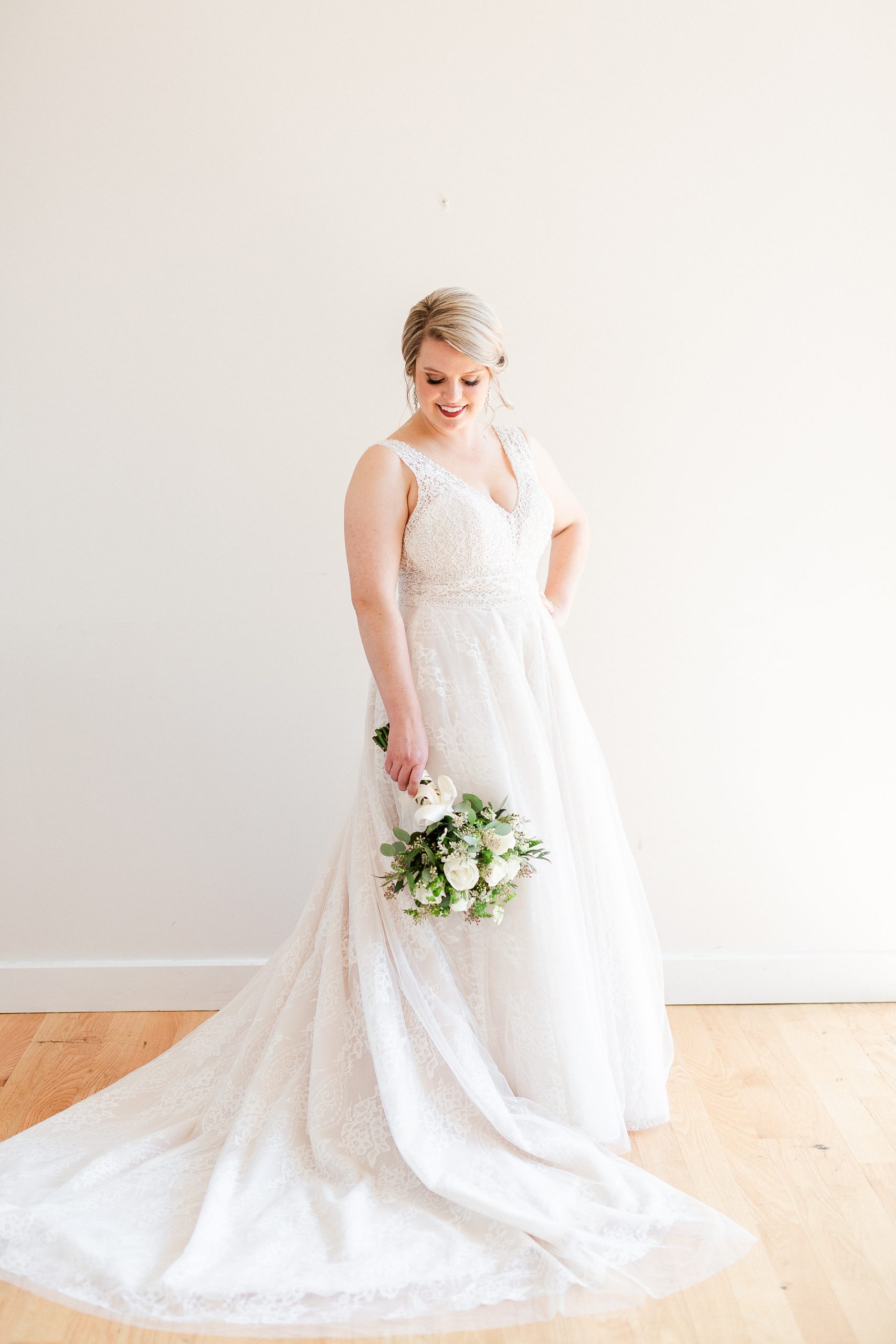 North Carolina bridal portraits at The Glass Box