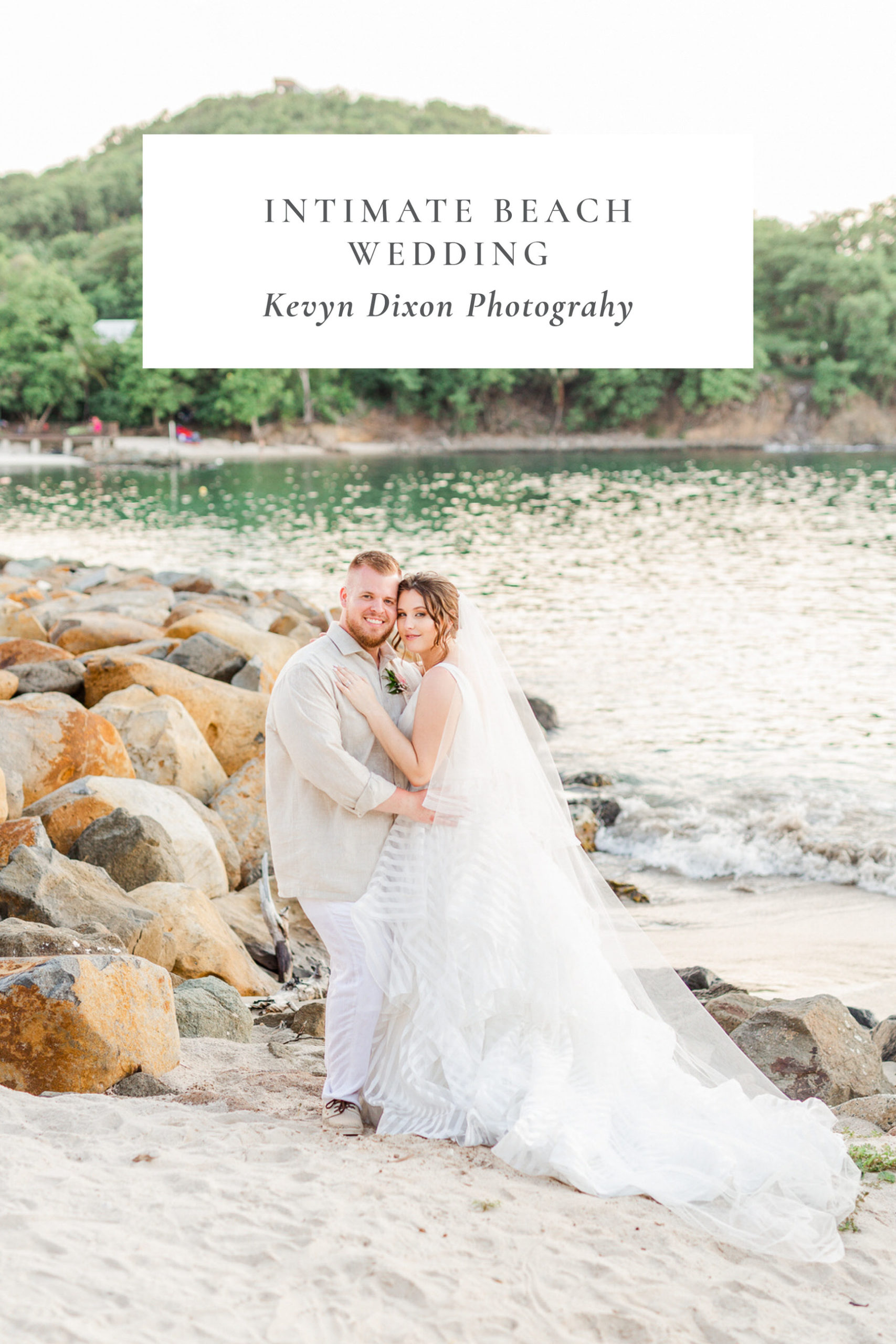 Romantic beach wedding in St Lucia at Royalton Resort