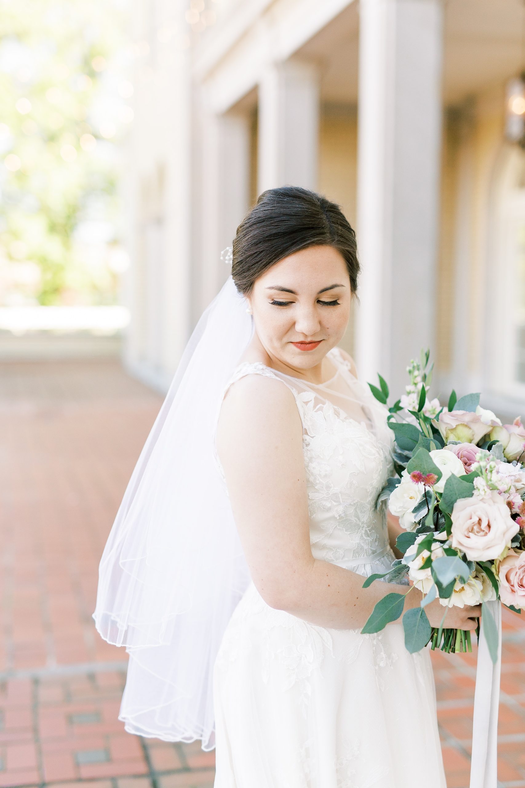 elegant bridal portrait in Charlotte NC