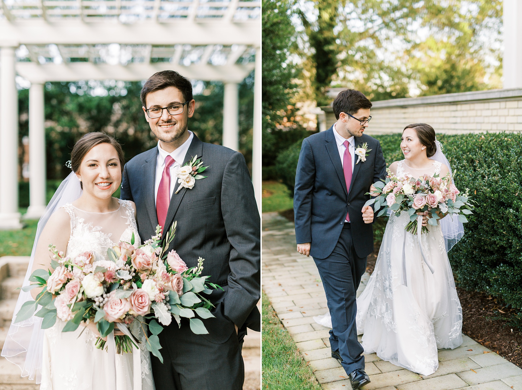 Charlotte NC wedding portraits at Separk Mansion