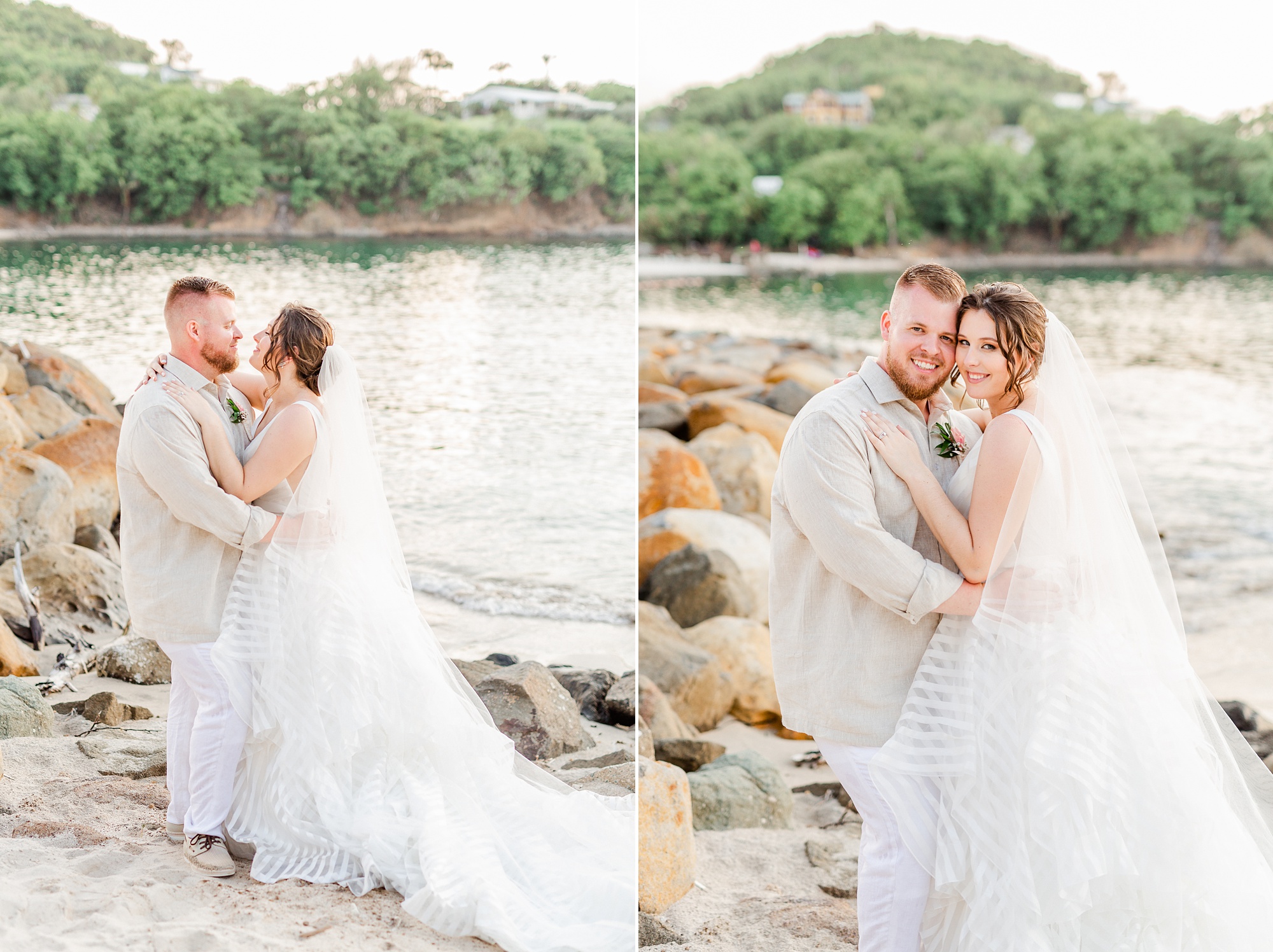 destination wedding portraits in St Lucia