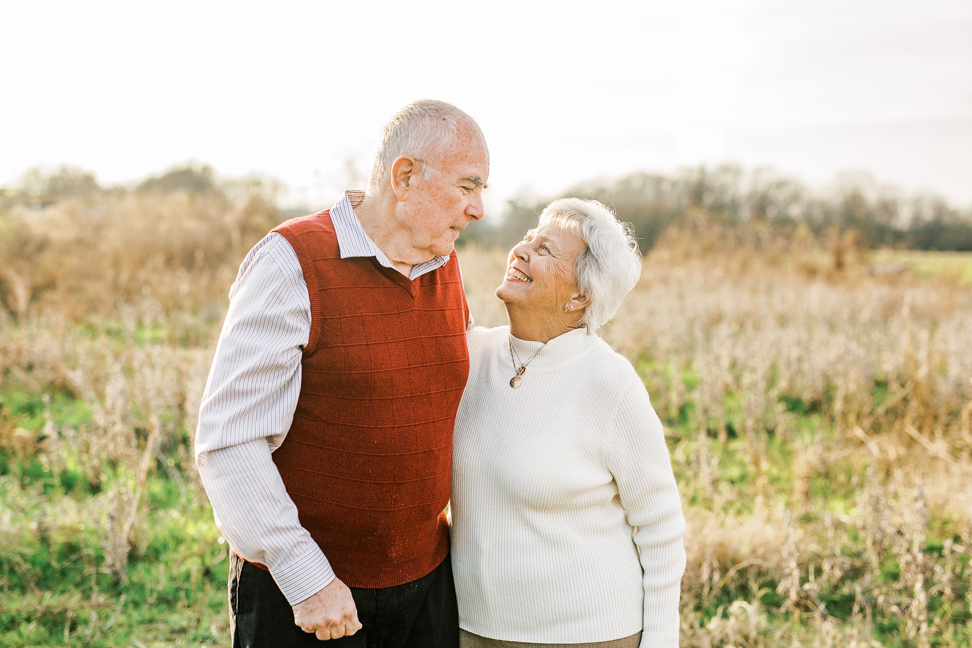 anniversary portraits on family farm in Charlotte NC