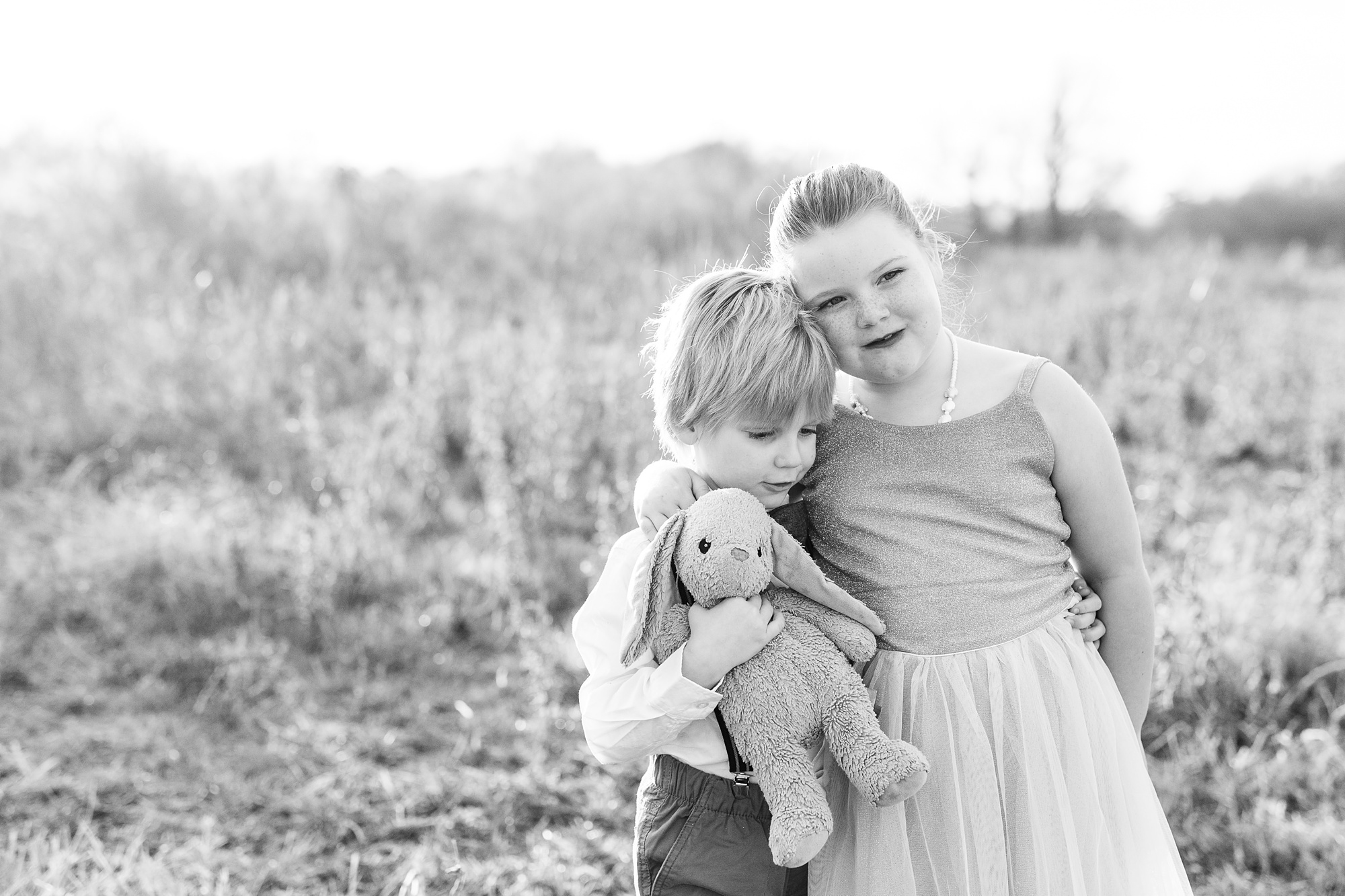 grandchildren pose during 50th anniversary photos