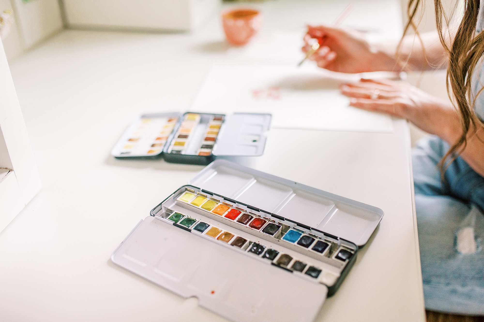 watercolor branding portraits for Charlotte NC artist
