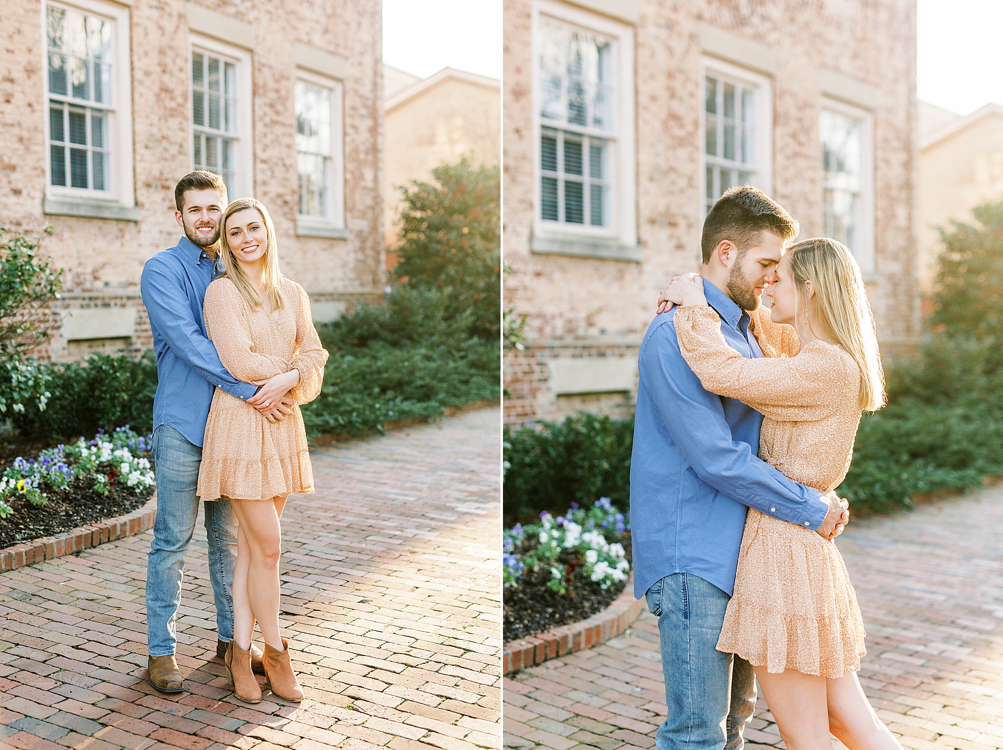 romantic Chapel Hill engagement session