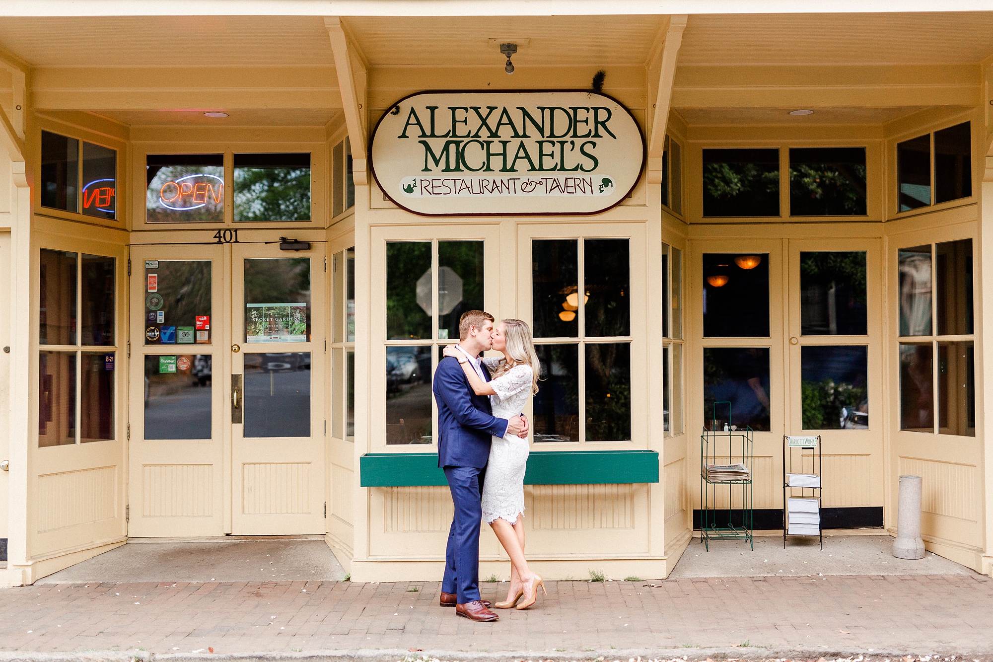 uptown Charlotte NC engagement session