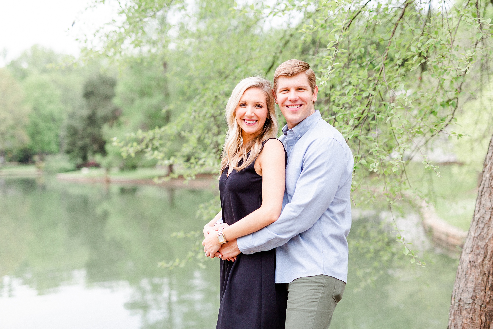 stylish Charlotte engagement at Freedom Park