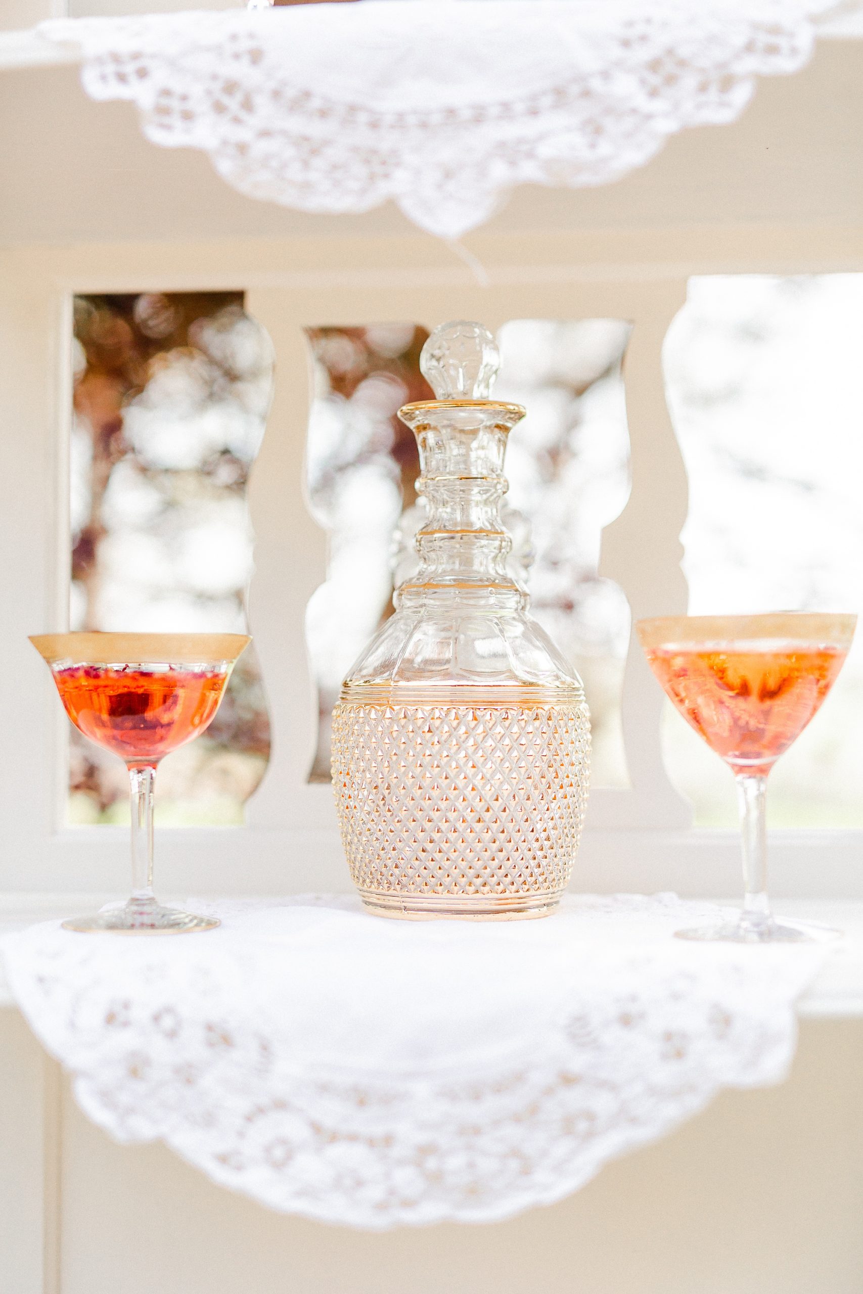 cocktails for spring wedding at Carolina Country Weddings
