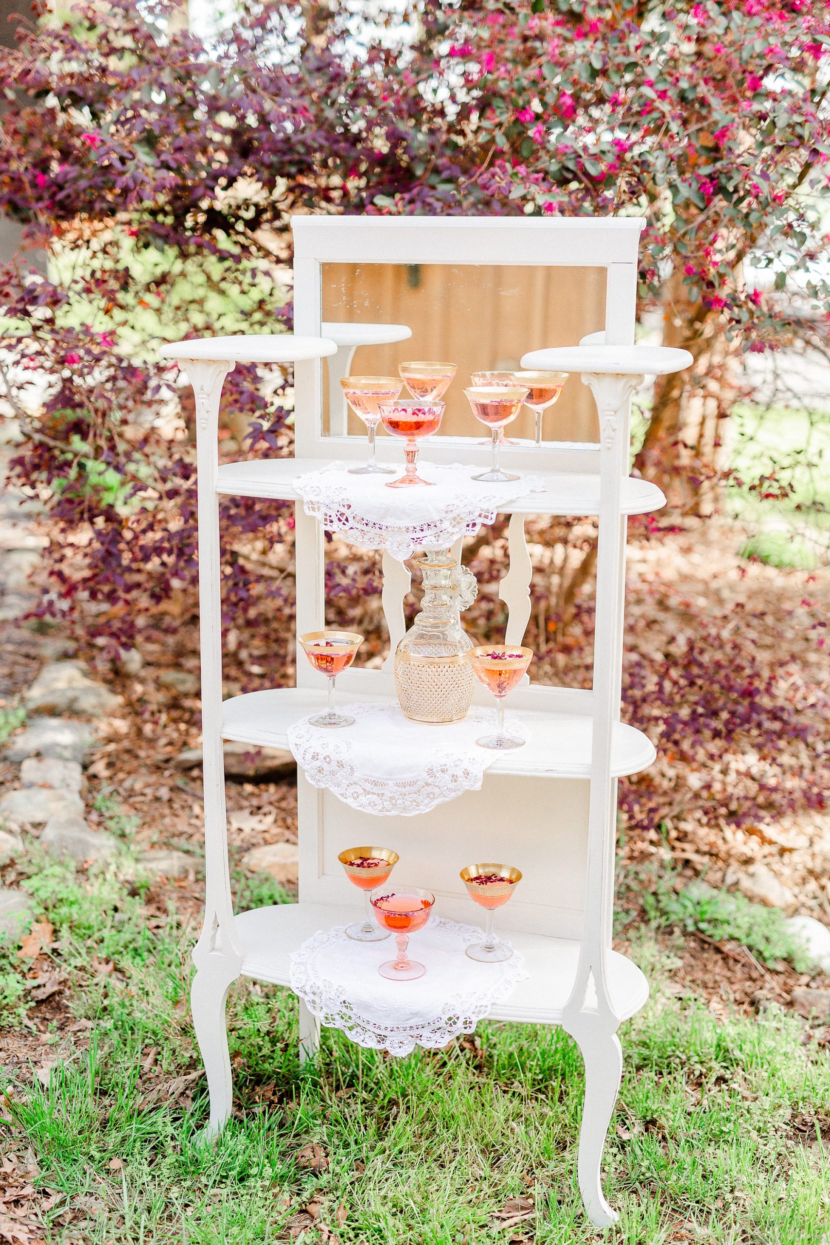 signature cocktails for springtime wedding at Carolina Country Weddings