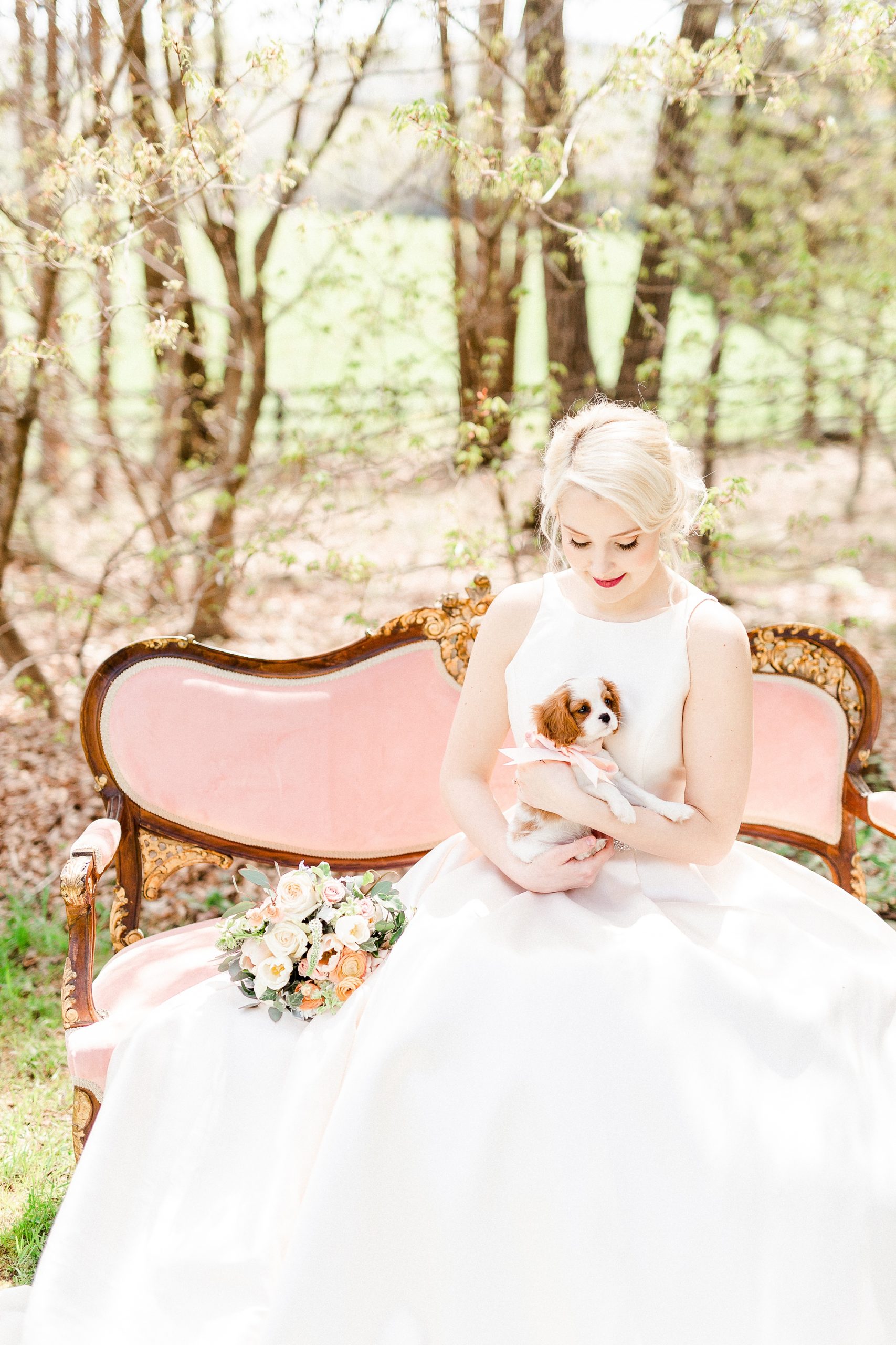 spring bridal portraits at Carolina Country Weddings